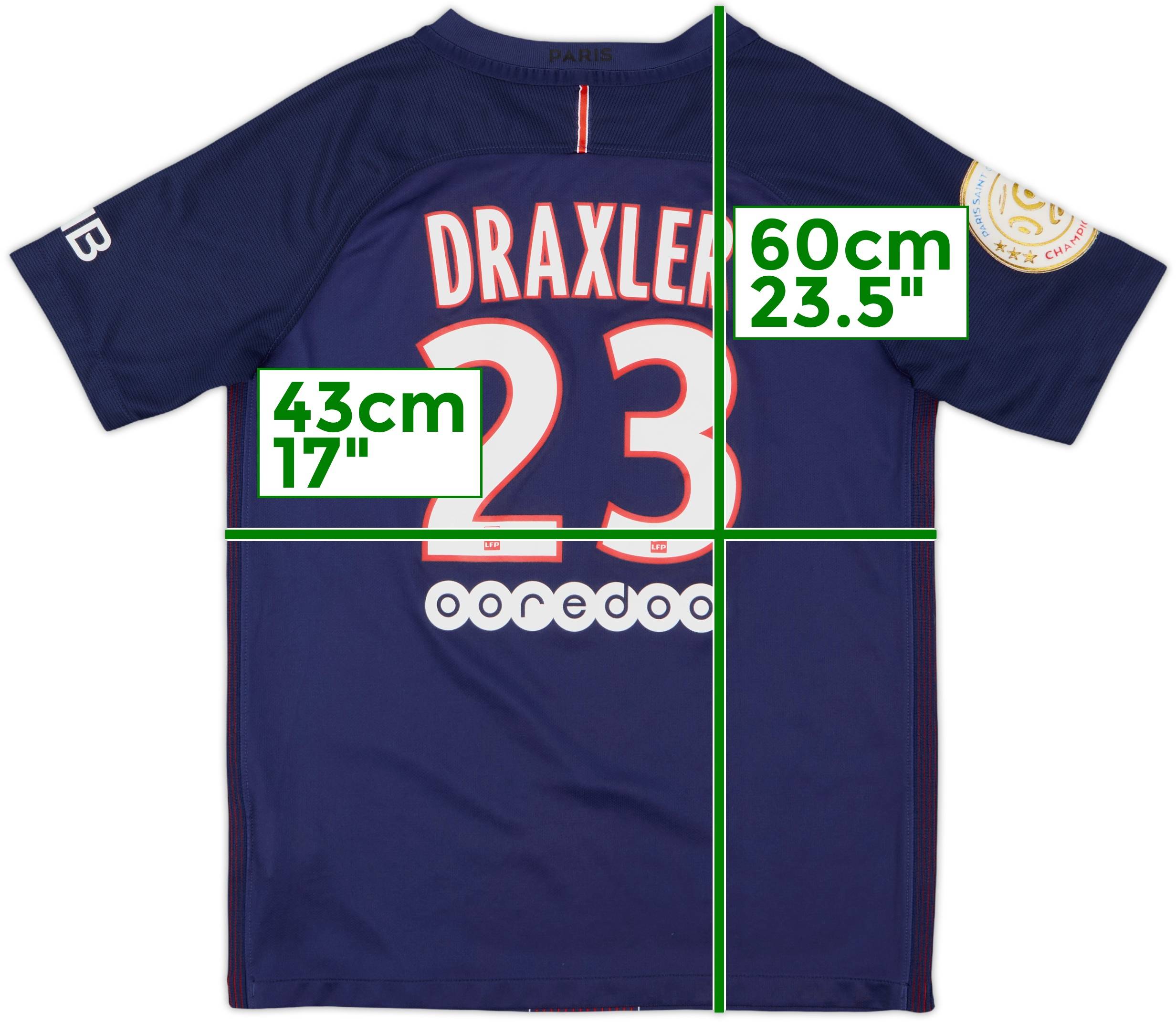2016-17 Paris Saint-Germain Home Shirt Draxler #23 - 9/10 - (L.Boys)