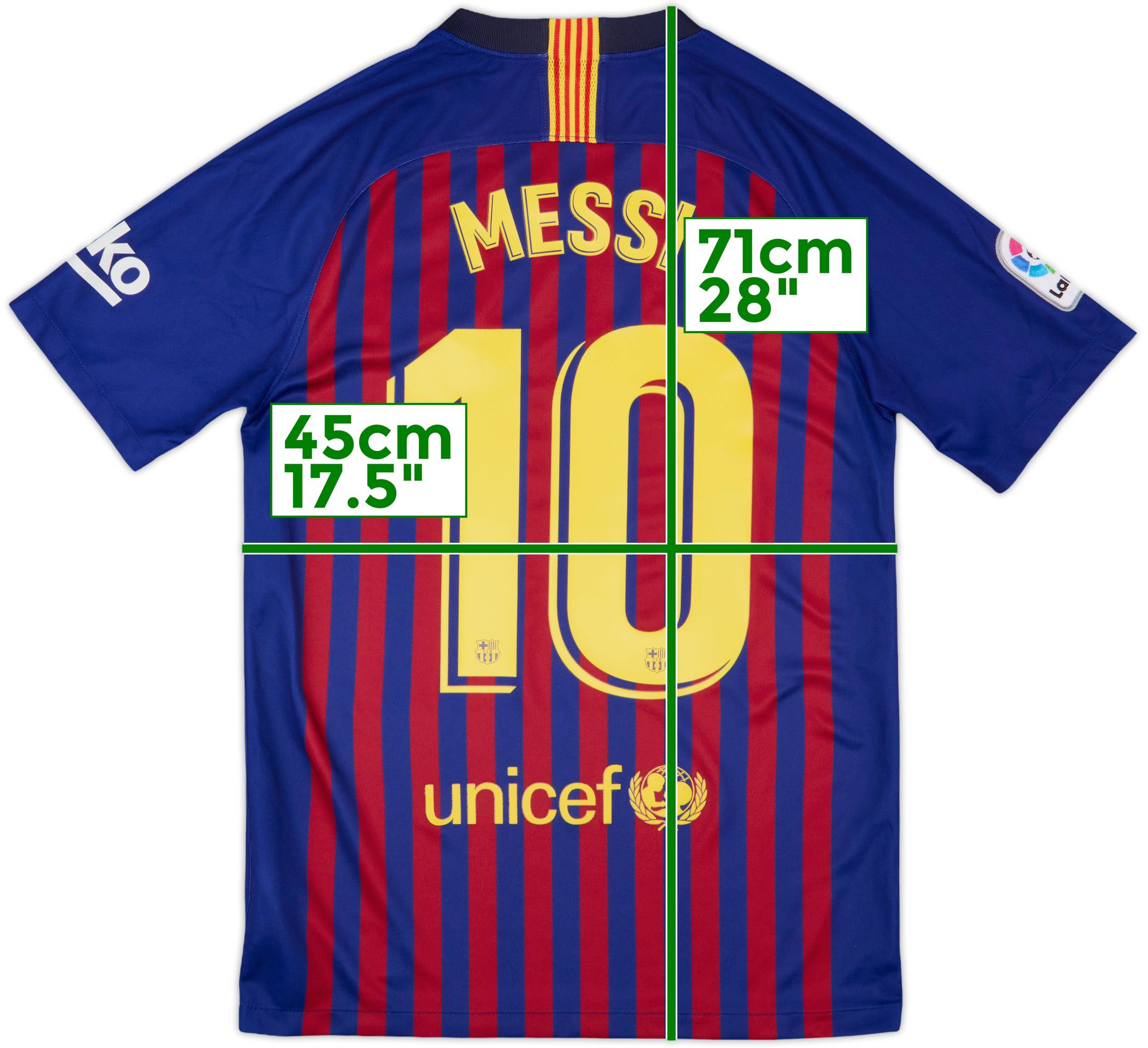 2018-19 Barcelona Home Shirt Messi #10 - 10/10 - (S)