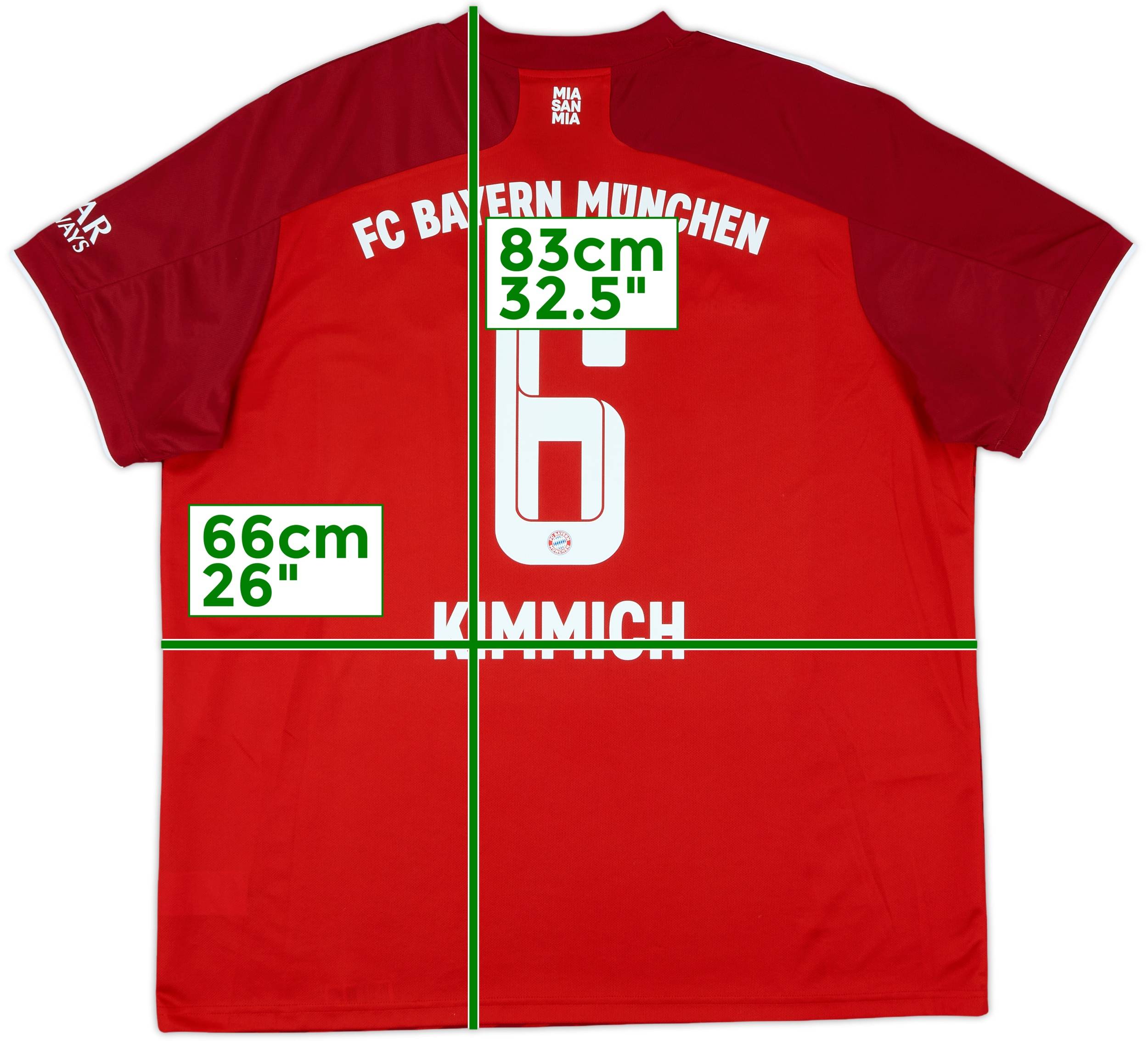 FC Bayern München Kimmich 6 半袖シャツ 2021-22 Bayern Munich Home Shirt Kimmich #6 - 9/10 - (XXL)