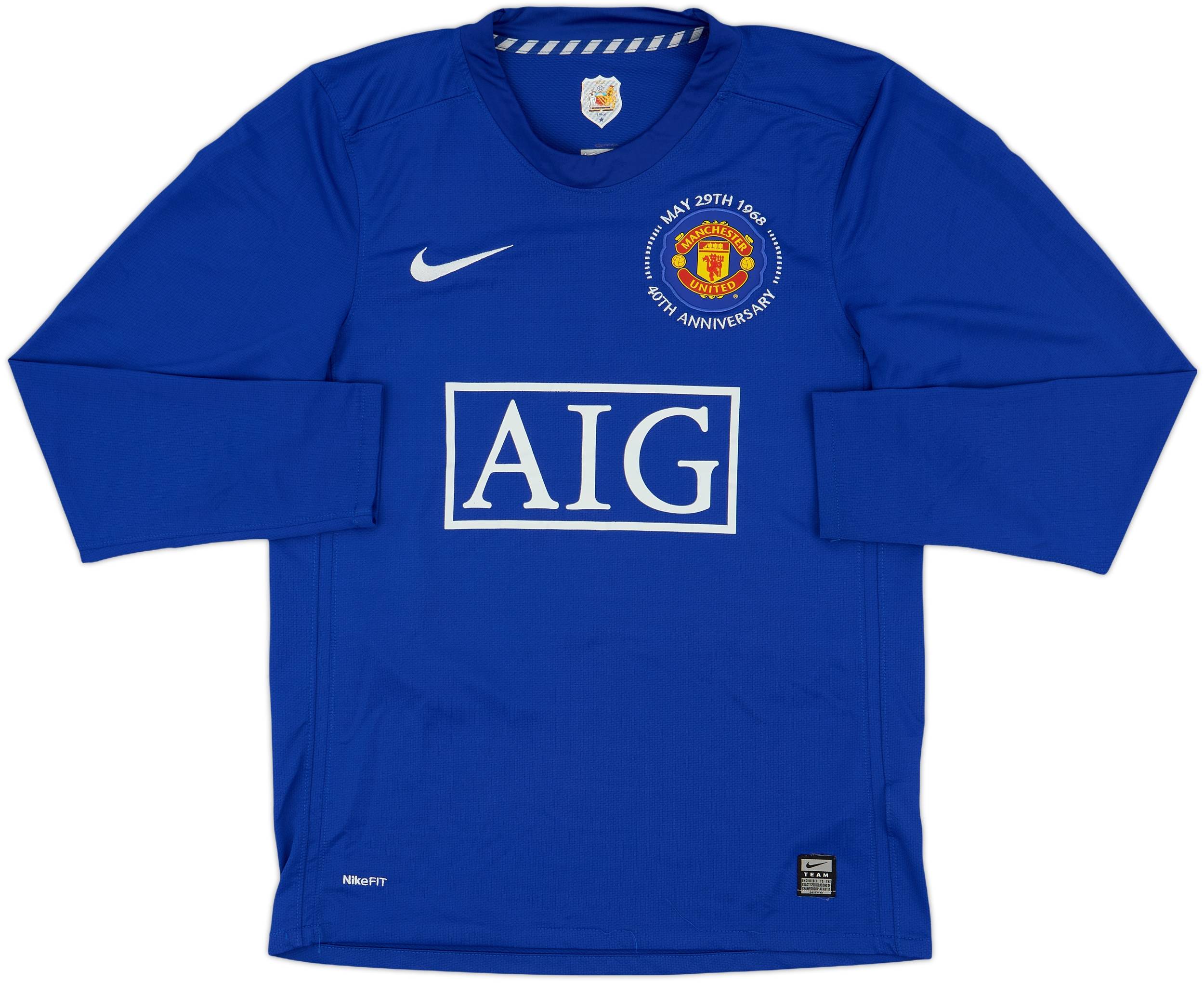 ままん・ユベントスS、RONALDO 7, スペインM、TORRES 9 2008-09 Manchester United Third L/S Shirt Ronaldo #7 - 7/10