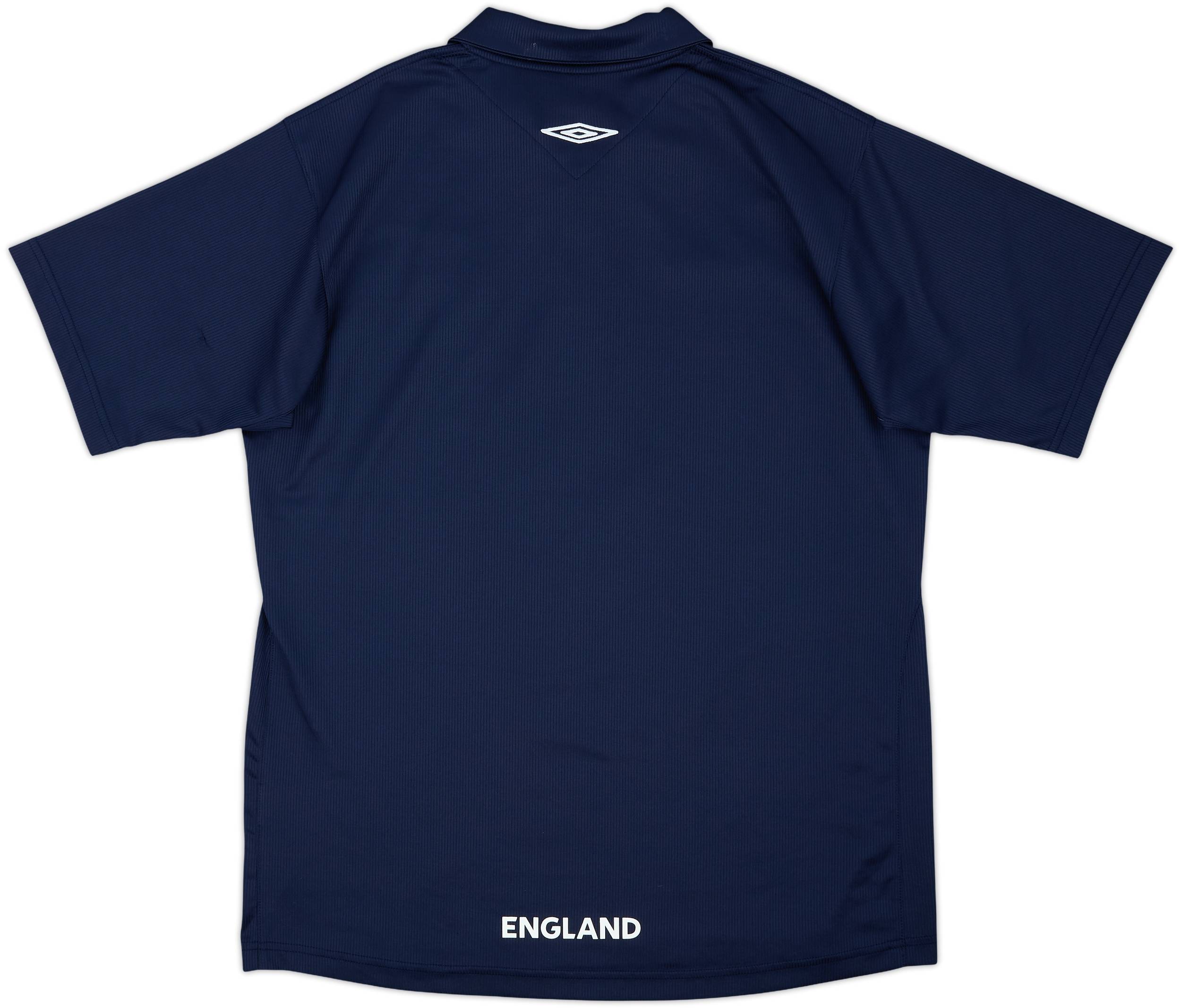 2004-05 England Umbro 1/4 Zip Polo Shirt - 8/10 - (L)
