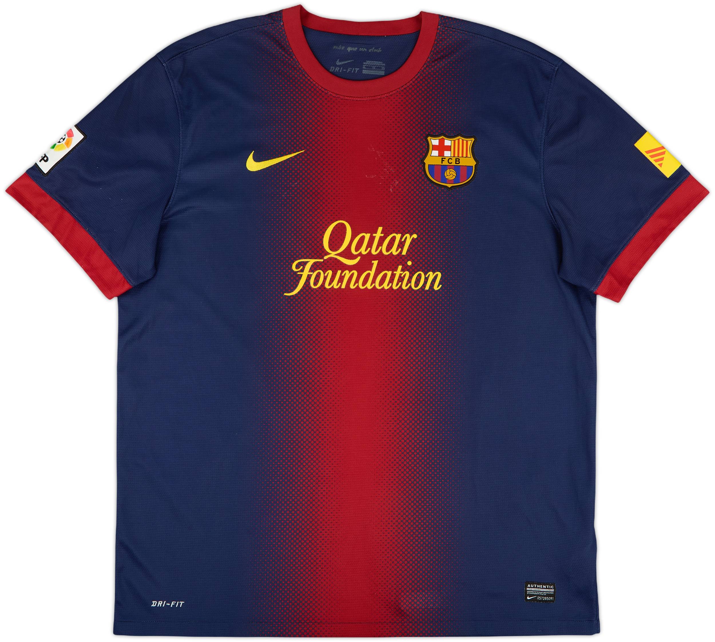 2012/13【AUTHENTIC】Messi #10 , XL Messi #10 FC Barcelona 2012/13 Vintage Retro Football Soccer