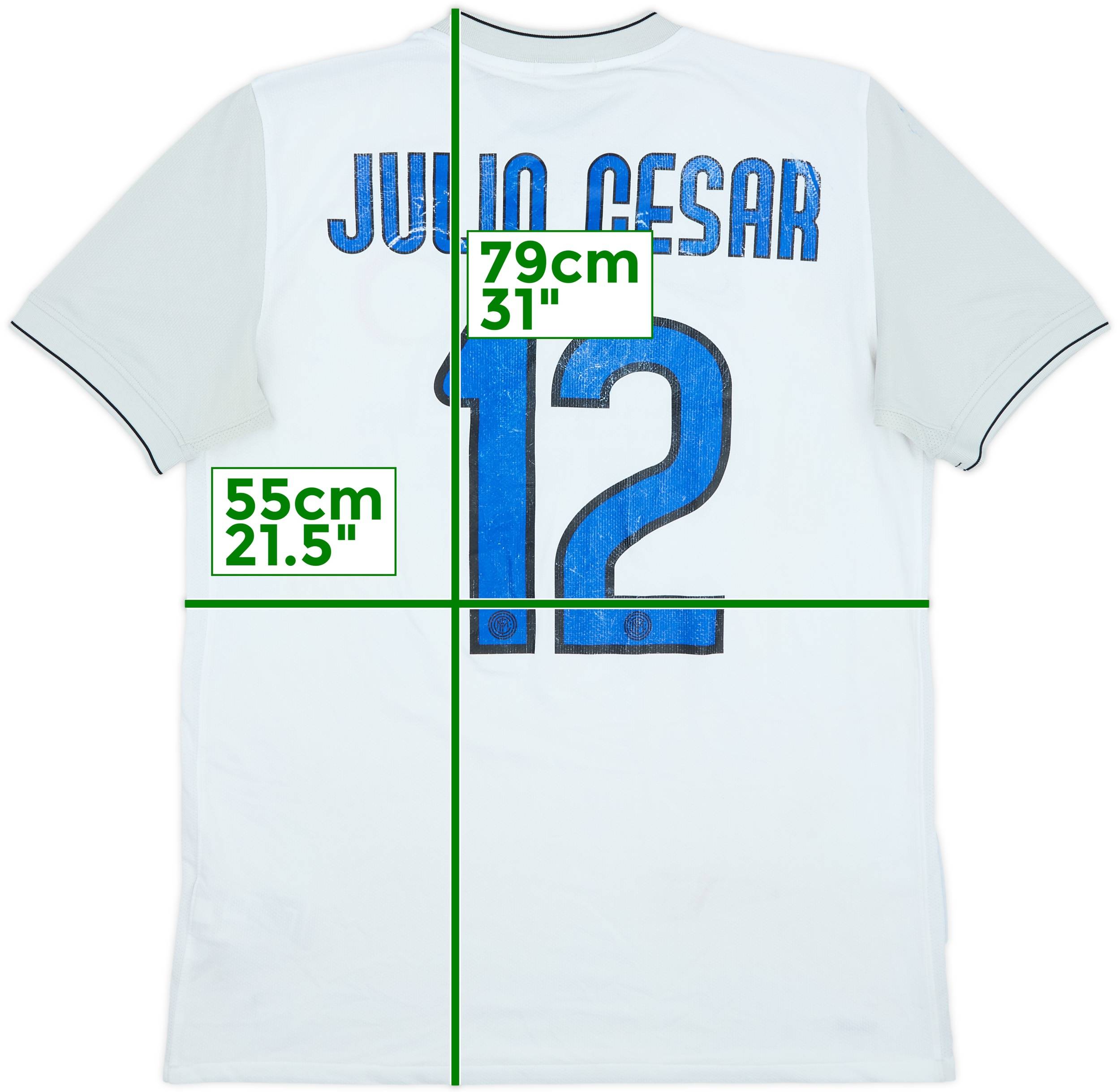 2009-10 Inter Milan GK S/S Shirt Julio Cesar #12 - 4/10 - (L)