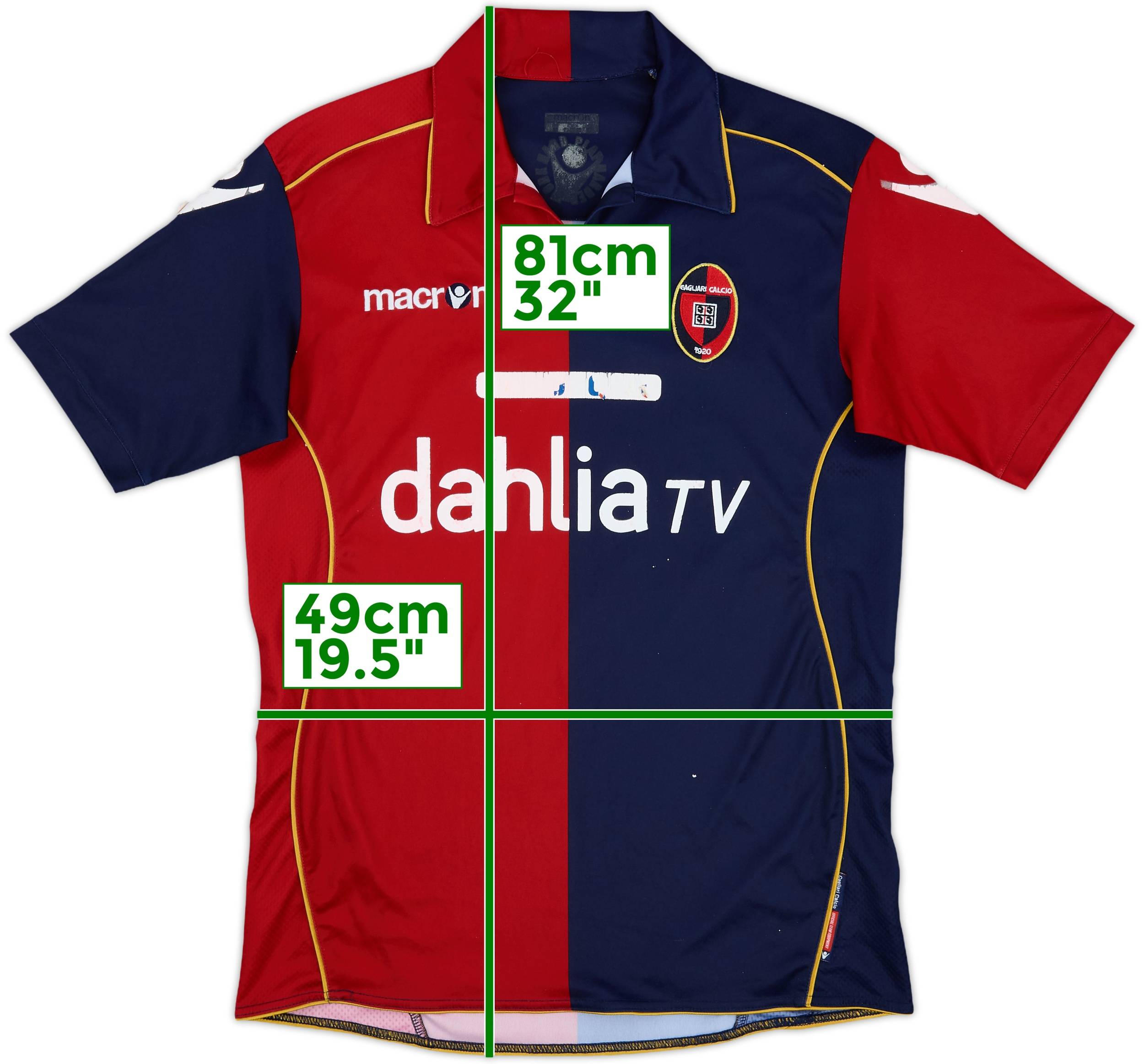 ウェア Cagliari Calcio 2010-11 GK 2 Kit Cagliari Calcio 2010-11 Home Kit