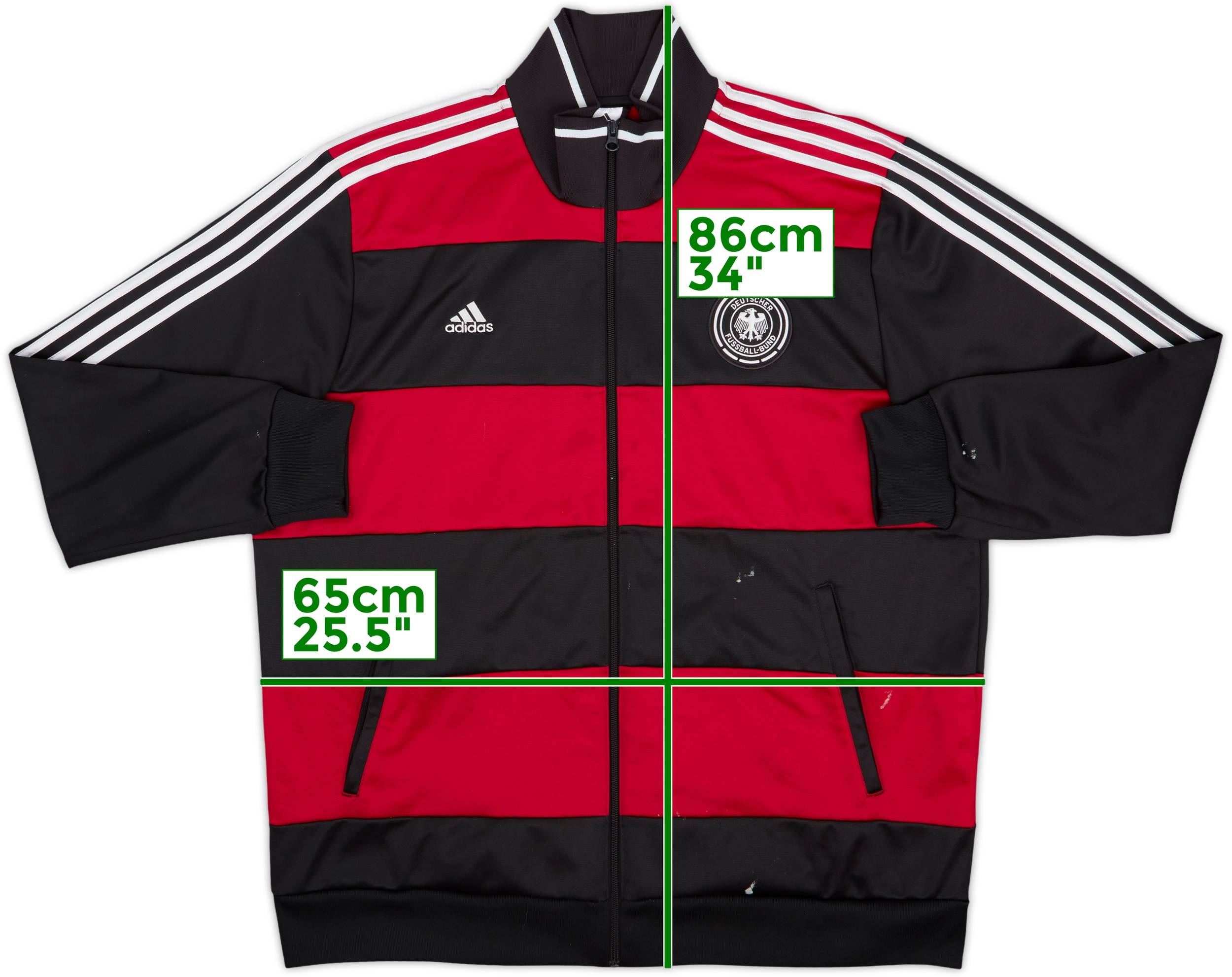 14-15 adidas track jacket ドイツ代表 2014-15 Germany adidas Track Jacket - 7/10 - (XXL)