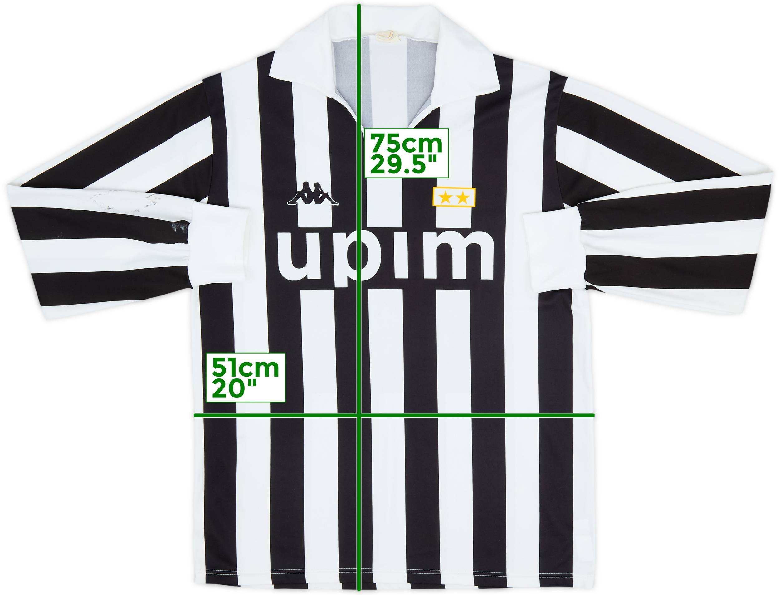 Juventus ユニフォーム 90s 1989-90 Juventus Basic Home L/S Shirt #11 - 8/10 - (M)