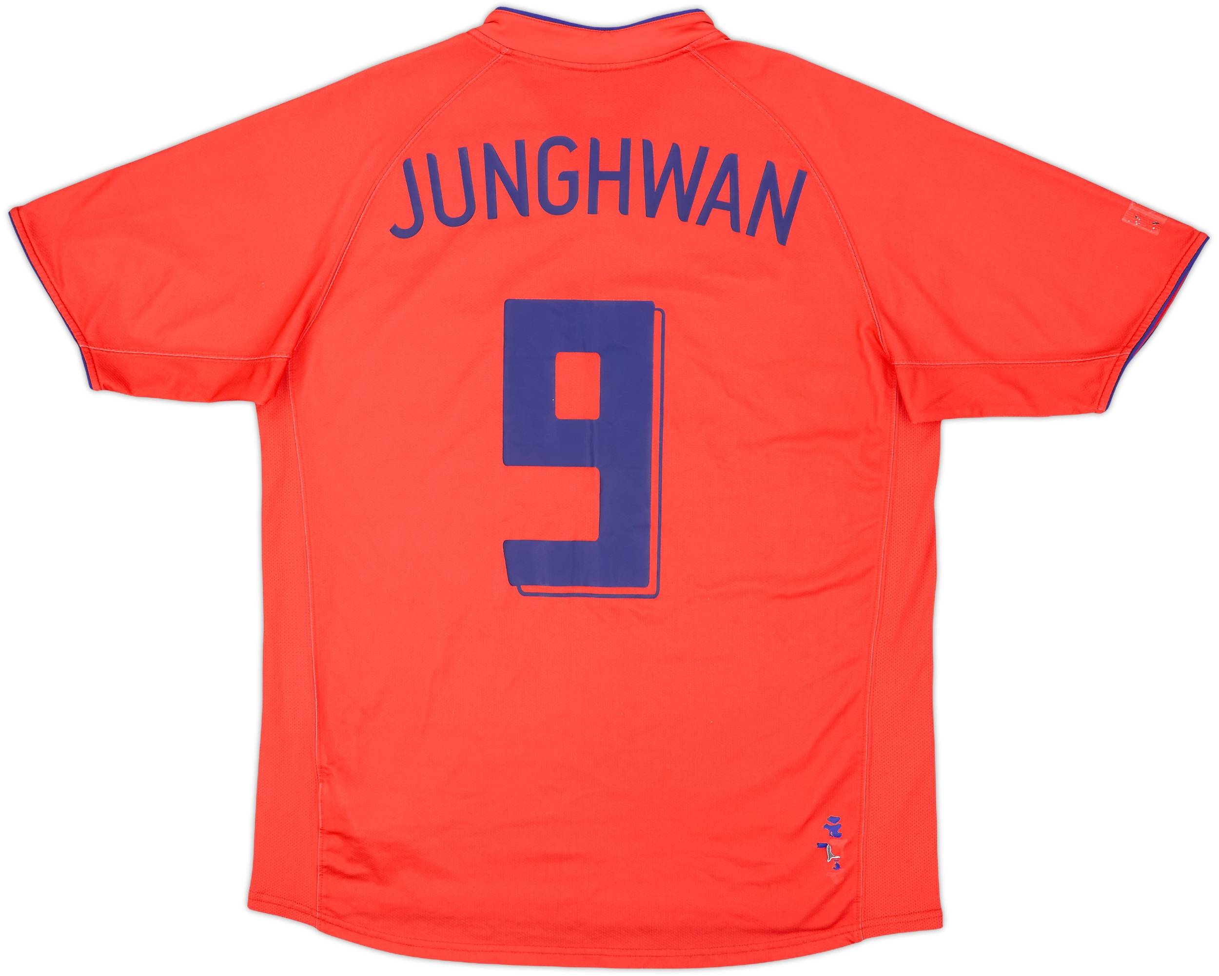 2006-08 South Korea Home Shirt Junghwan #9 - 3/10 - (L)