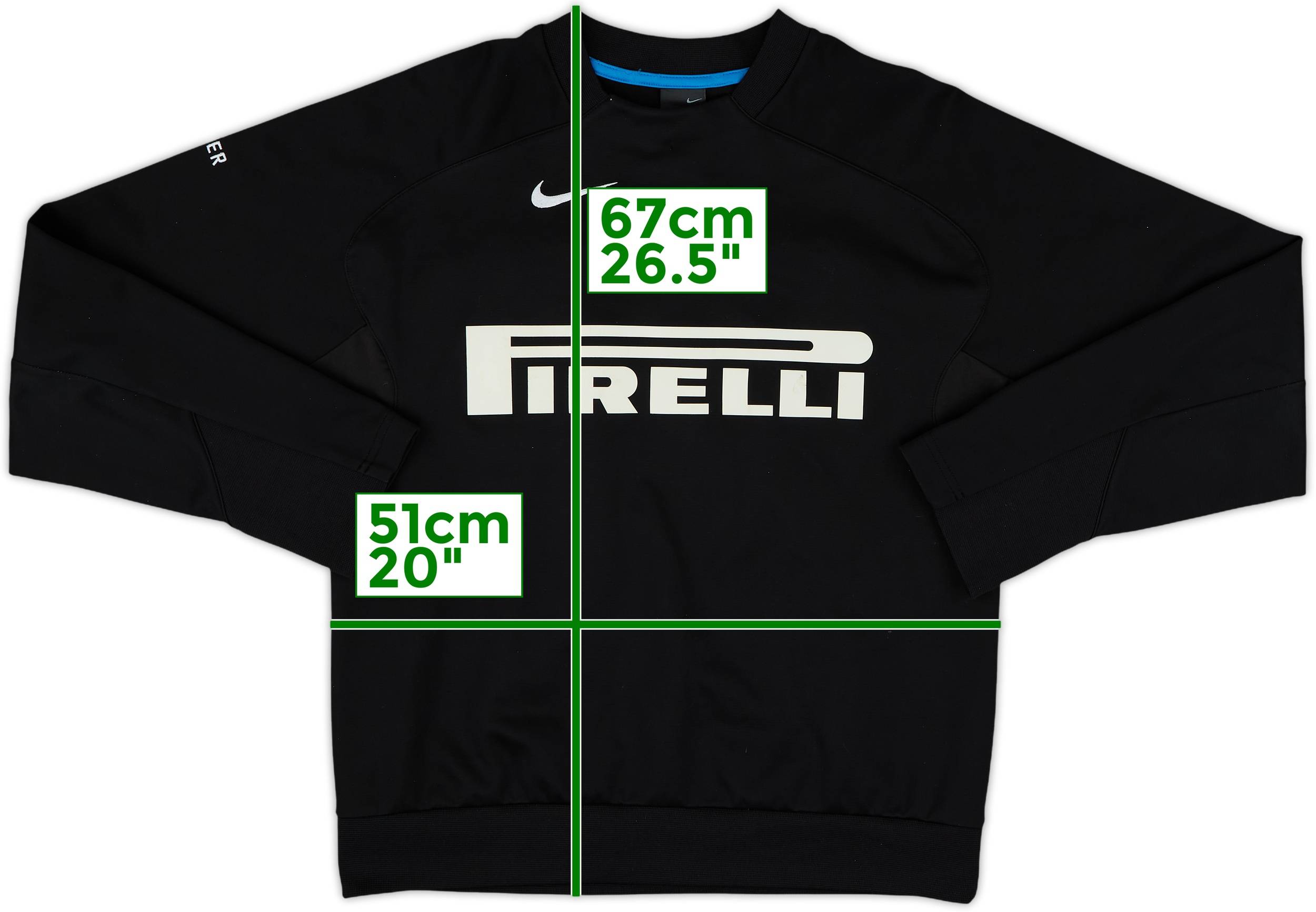 2004-05 Inter Milan Nike Sweat Top - 8/10 - (S)