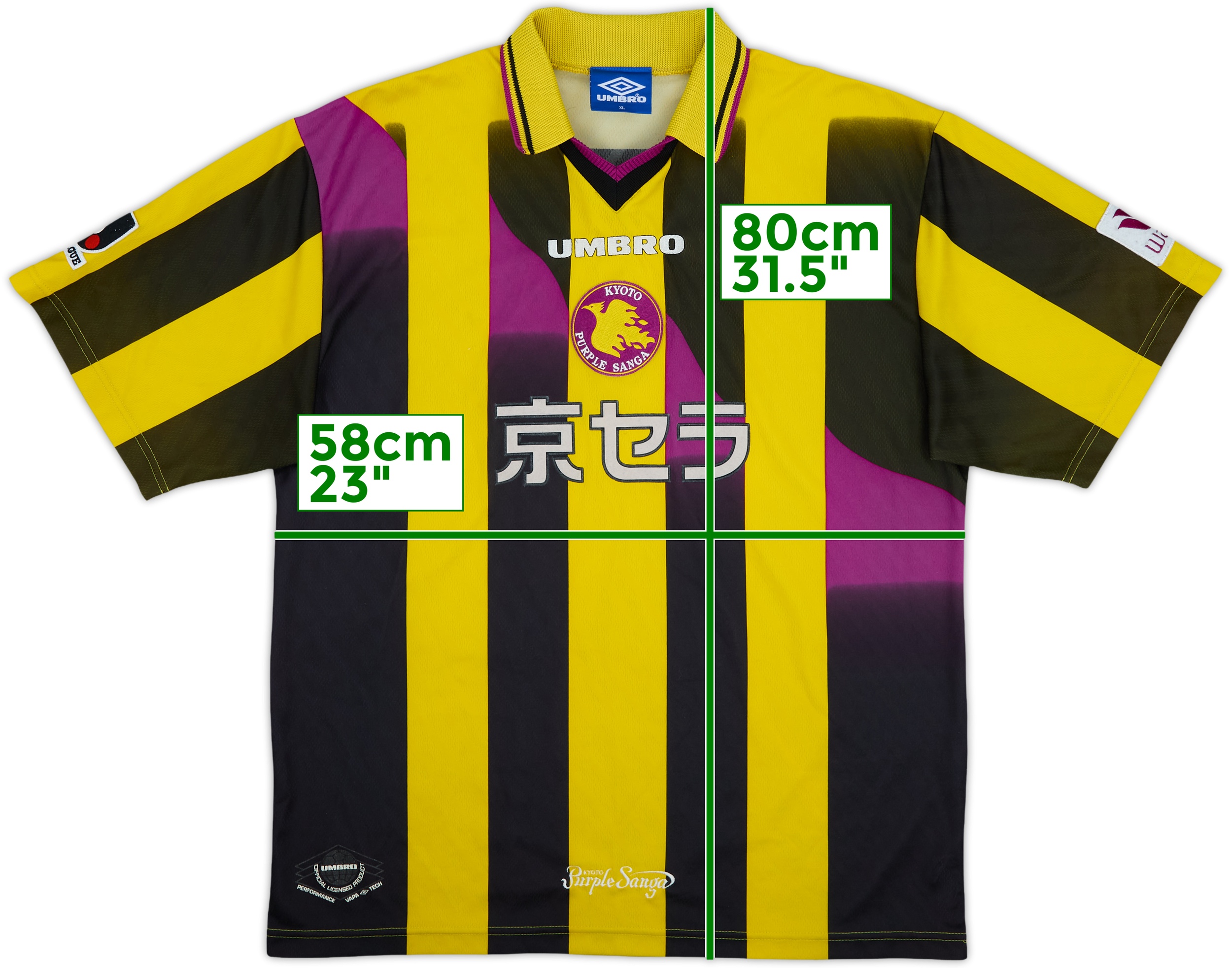 O*E様 【正規品】京都サンガFC 1997-1998 3rdユニフォーム 1997-98 Kyoto Purple Sanga Away Shirt - 9/10 - (XL)