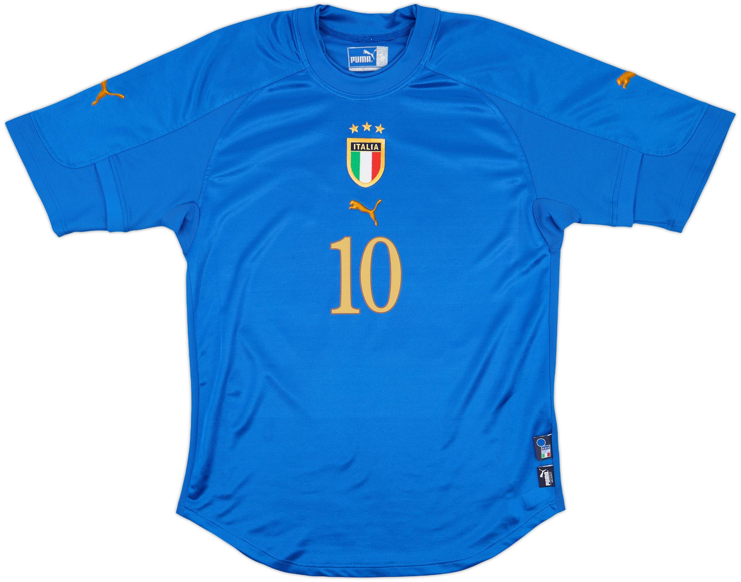 R. Baggio イタリア代表　football 2004 2004-06 Italy Home Shirt Baggio #10 - 10/10 - (M)
