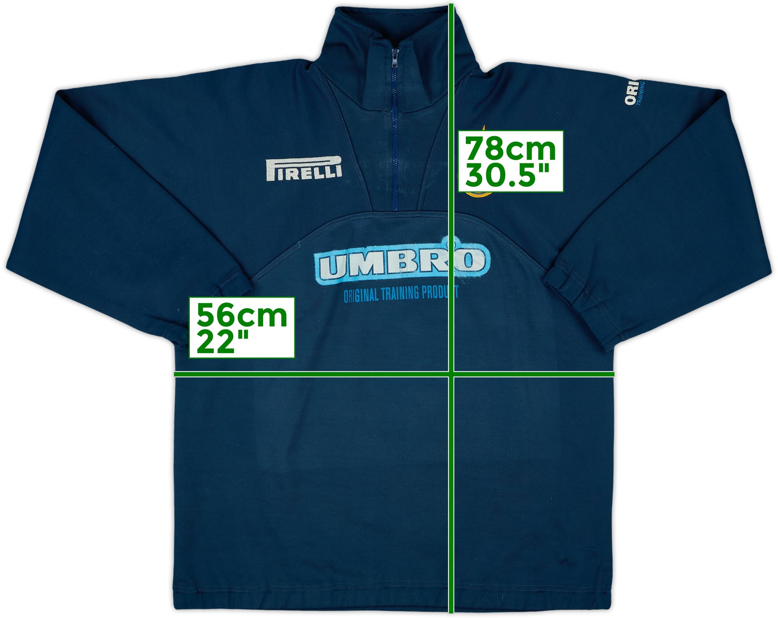 1997-98 Inter Milan Umbro 1/4 Zip Track Jacket - 5/10 - (M)