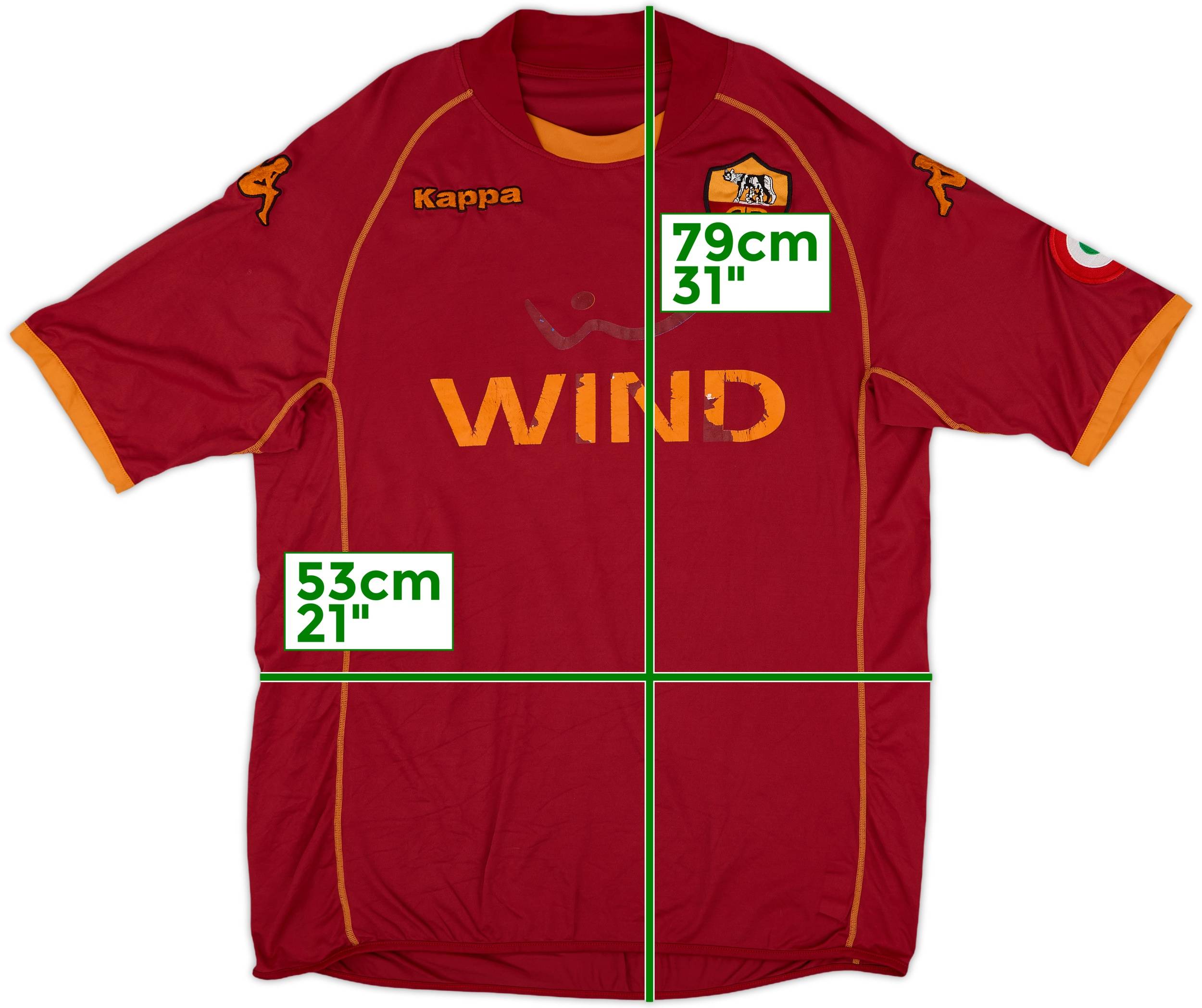 2008-09 Roma Home Shirt - 5/10 - (XXL)