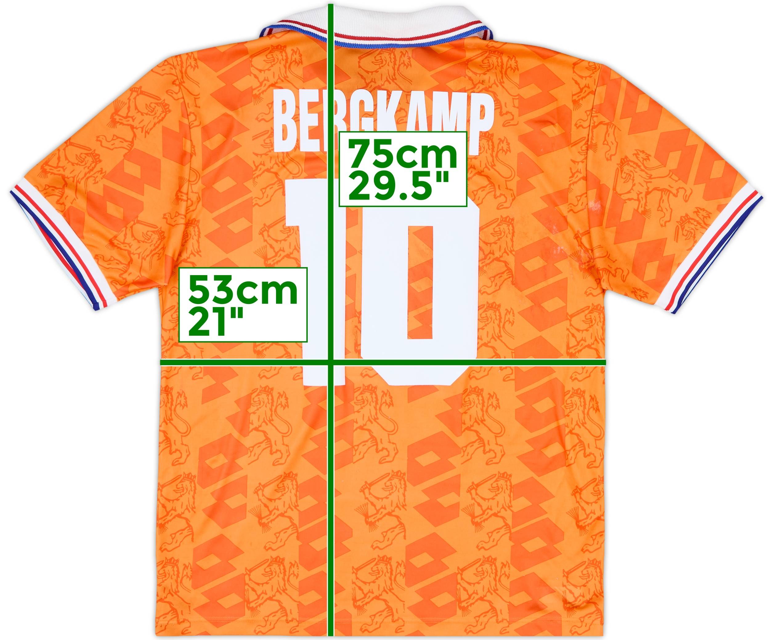 1994 Netherlands Home Shirt Bergkamp #10 - 6/10 - (M)
