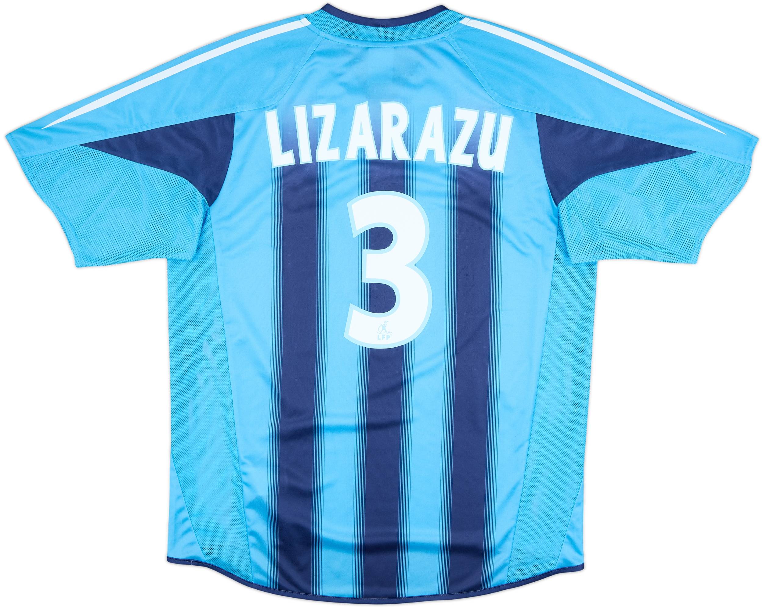 2004-05 Olympique Marseille Away Shirt Lizarazu #3 - 8/10 - (M)