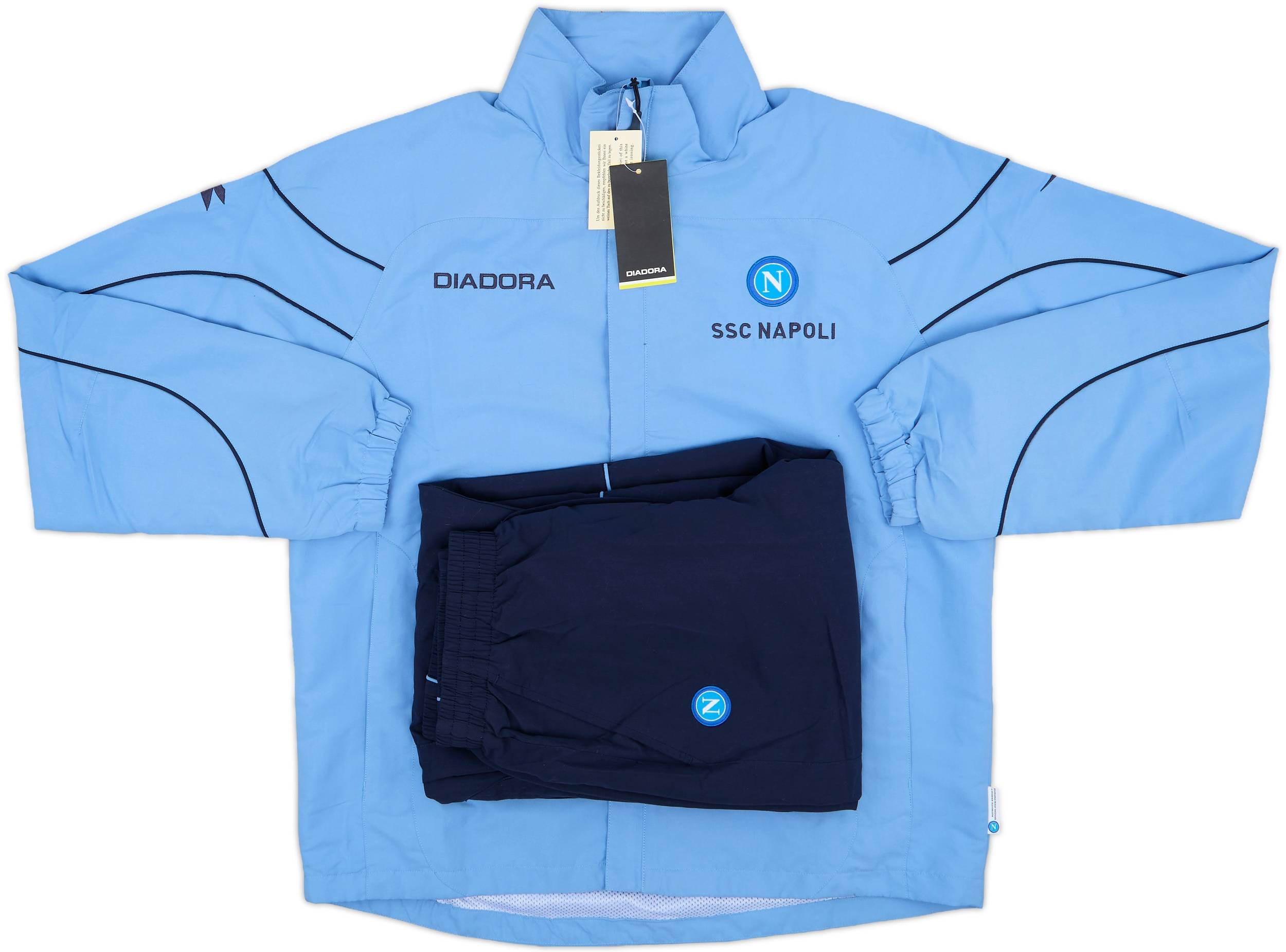2007-08 Napoli Diadora Full Tracksuit (S)