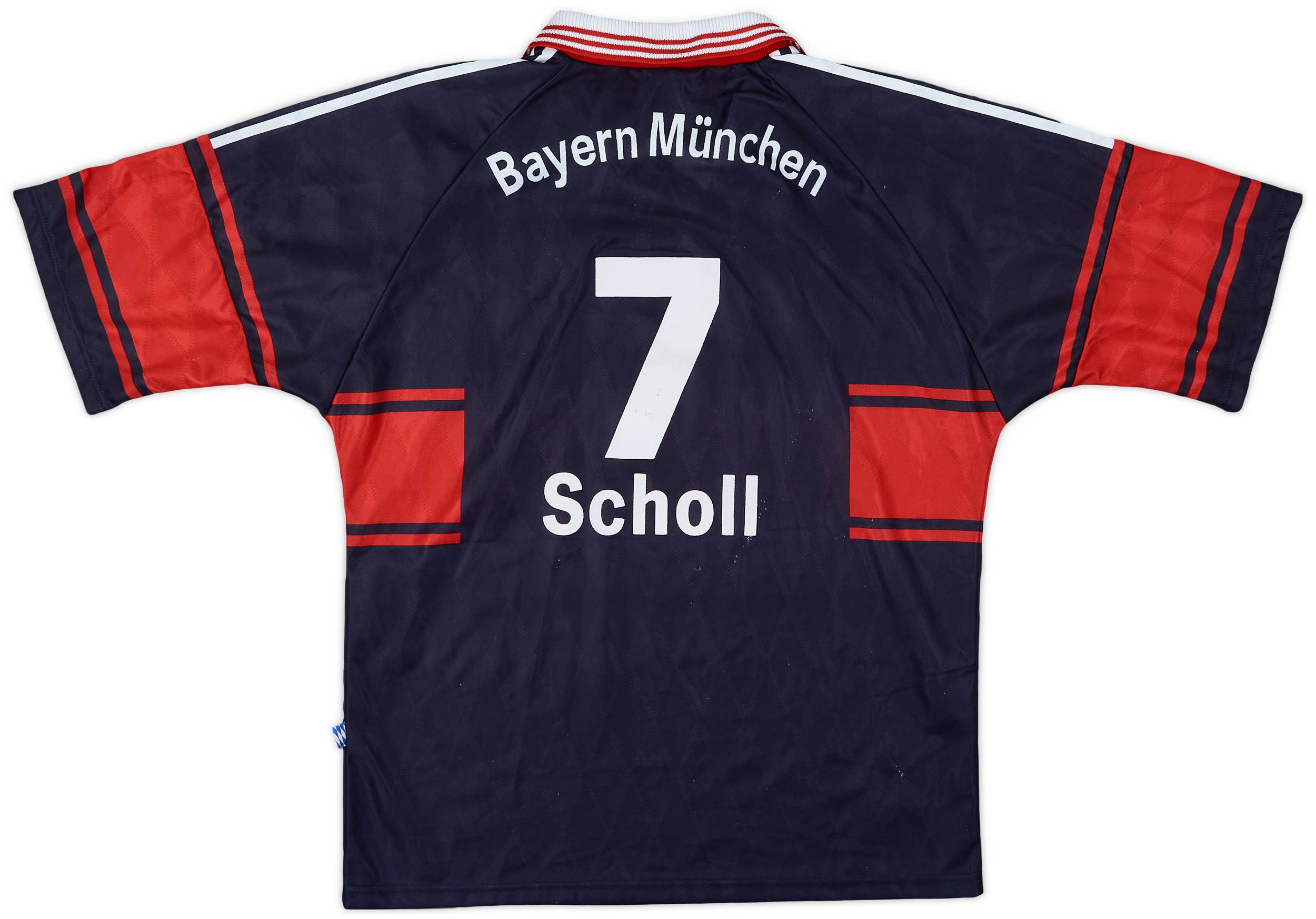 バイエルンミュンヘン #7 Scholl 1997 1999 ゲームシャツ XL バイエルンミュンヘン #7 Scholl 1997 1999 ゲームシャツ XL