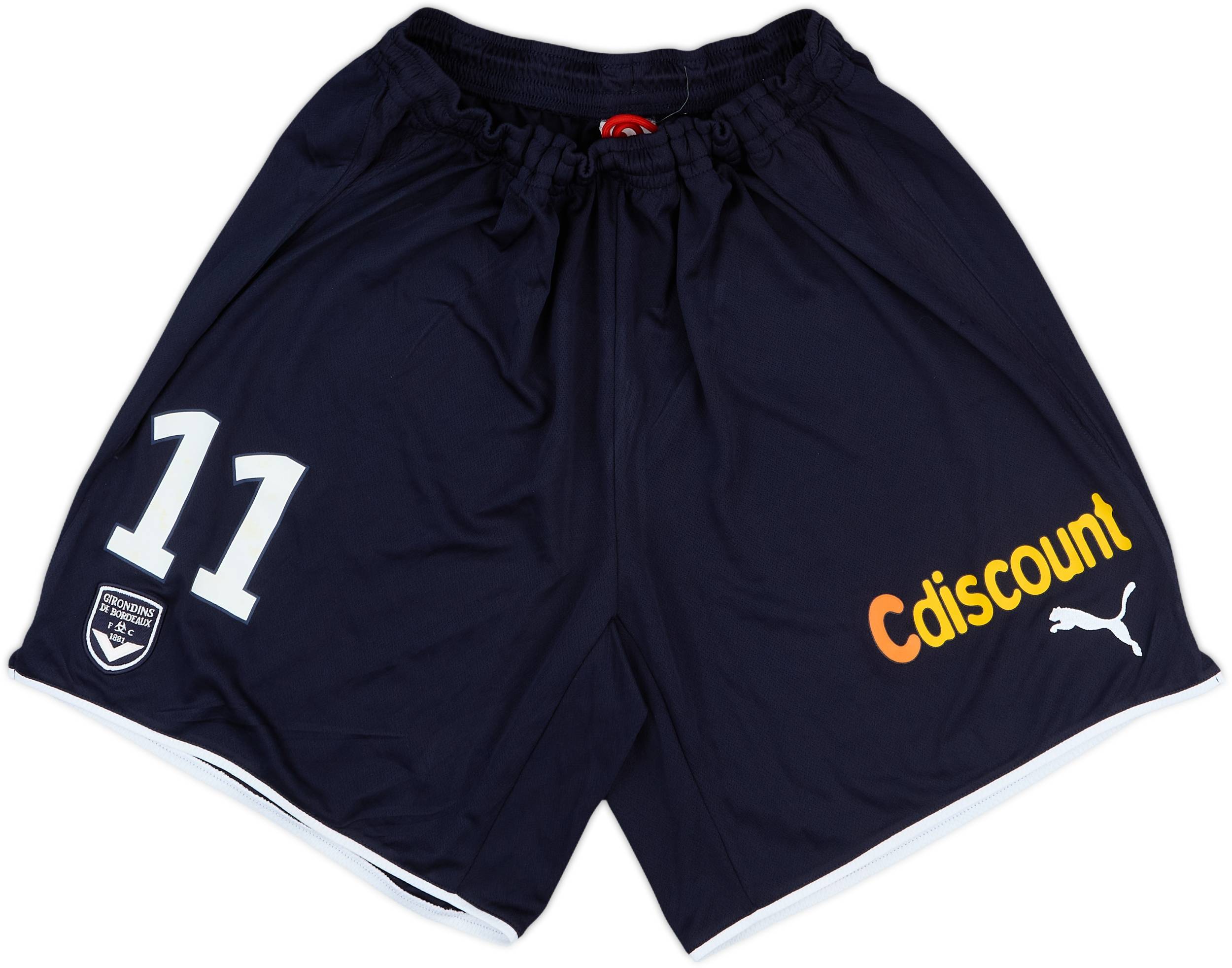 2007-08 Bordeaux Match Issue UEFA Cup Home Shorts #11 (Bellion)