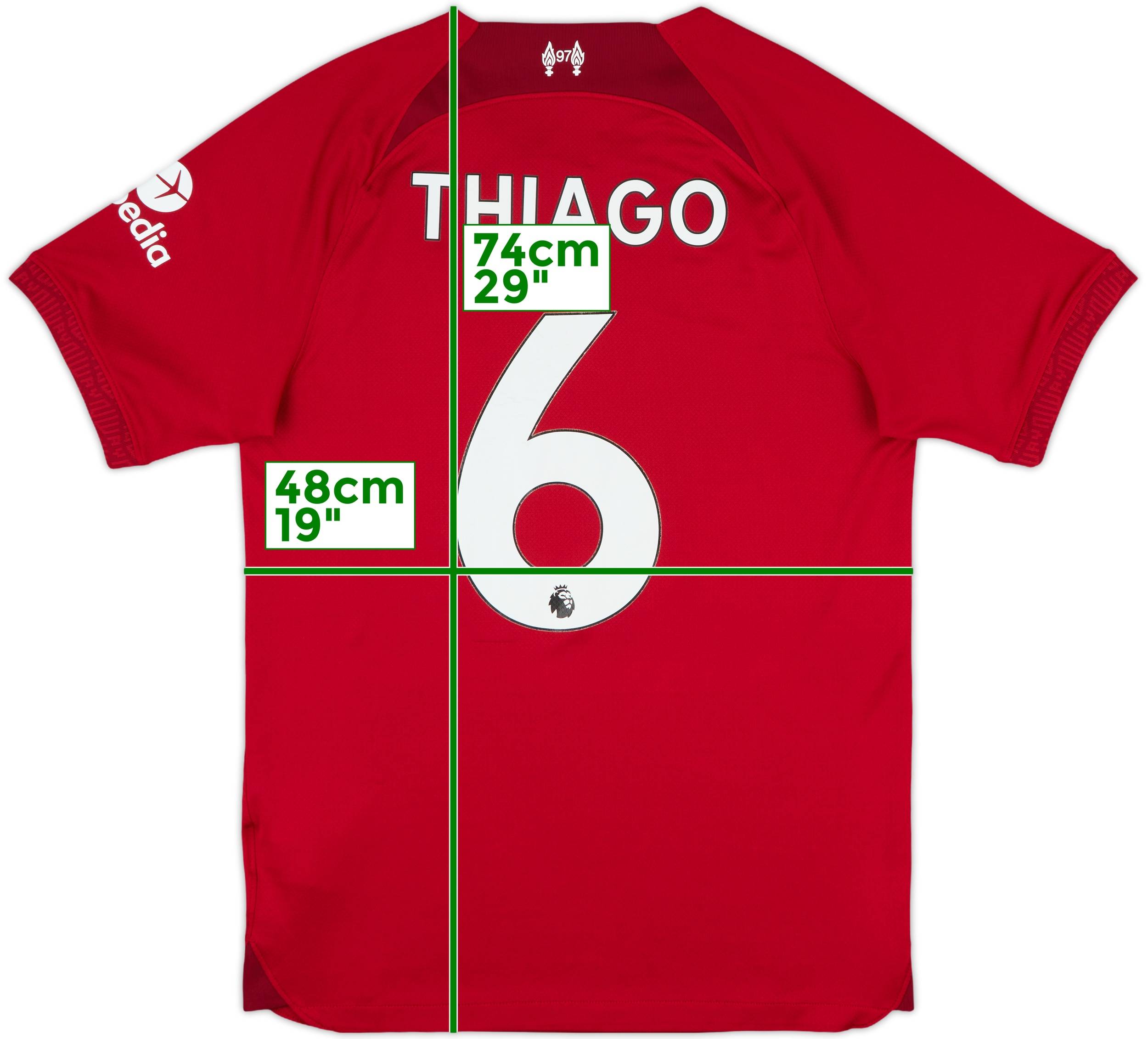 2022-23 Liverpool Home Shirt Thiago #6 - 7/10 - (S)