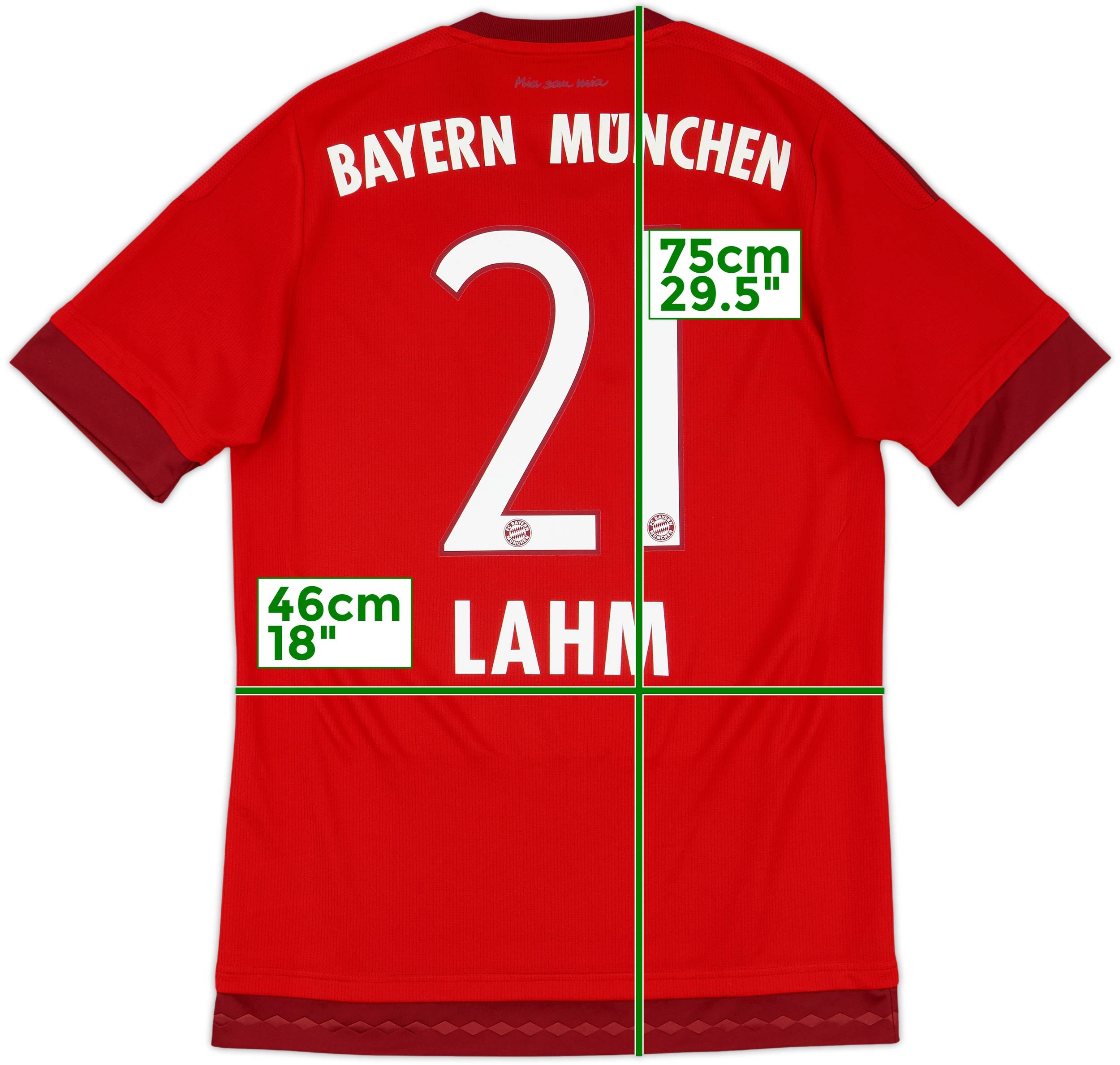 2015-16 Bayern Munich Home Shirt Lahm #21 - 8/10 - (S)