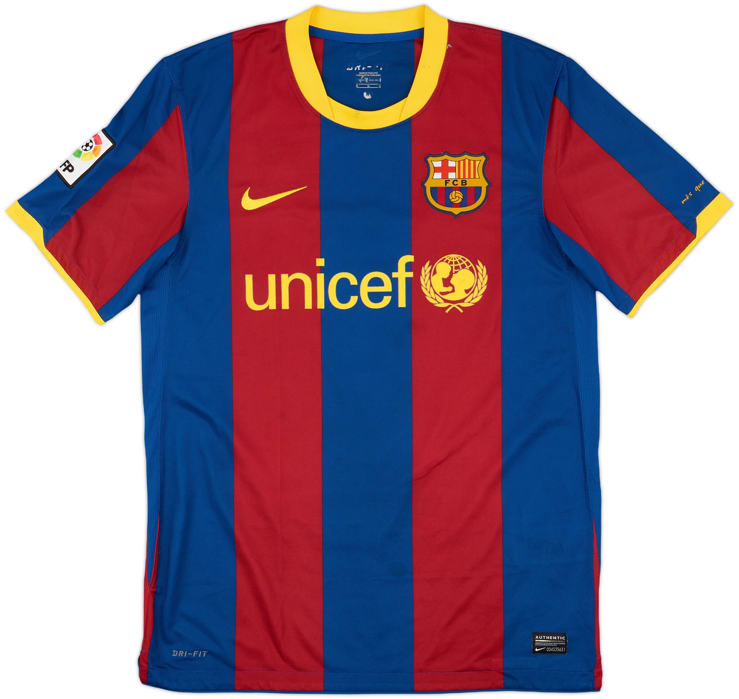 FC Barcelona 2010年 ポロシャツ 【貴重】 Barcelona 2010 - 2011 Home football Nike shirt #10 Messi Avtograph