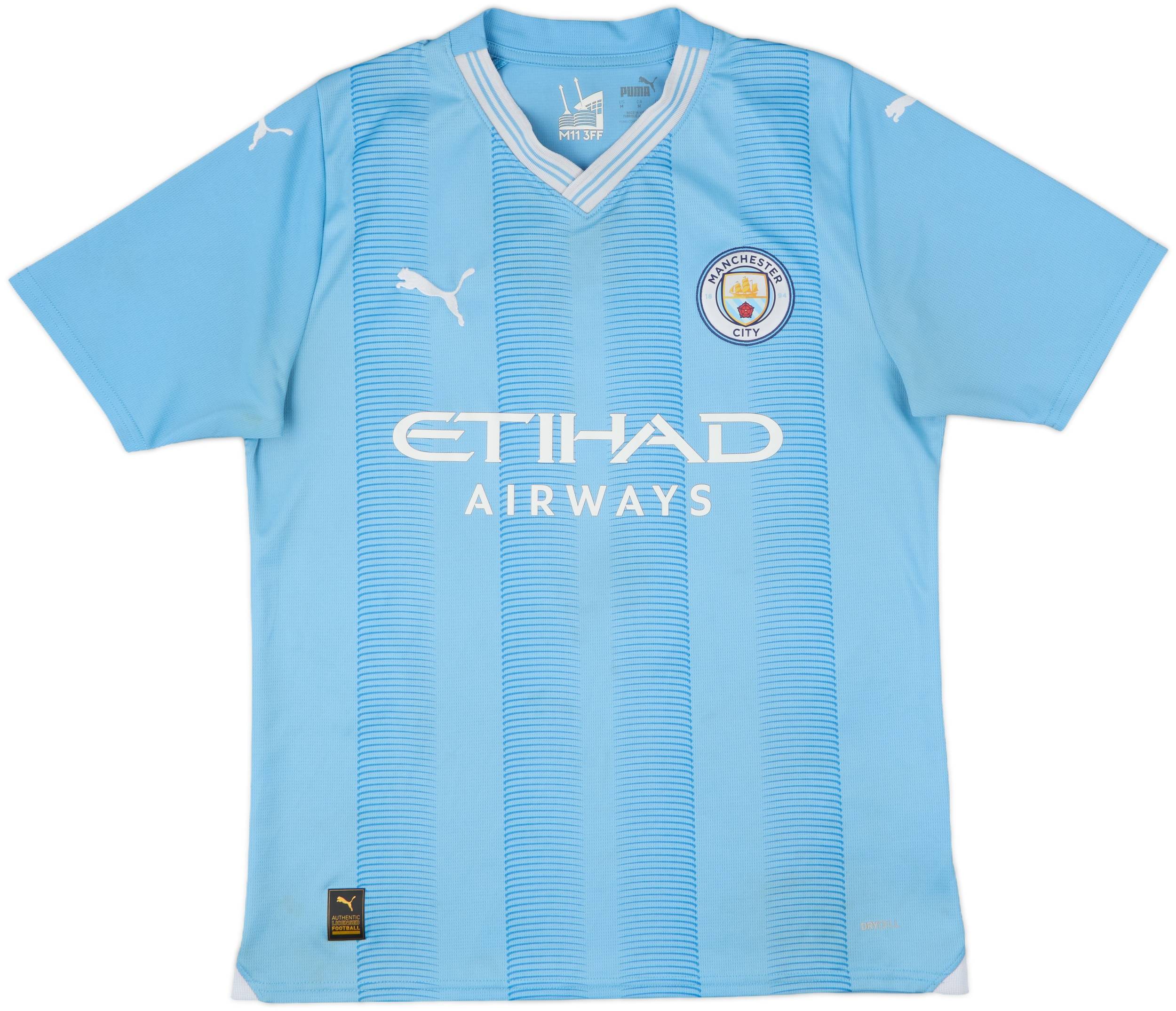 2023-24 Manchester City Home Shirt Haaland #9 - 8/10 - (M)