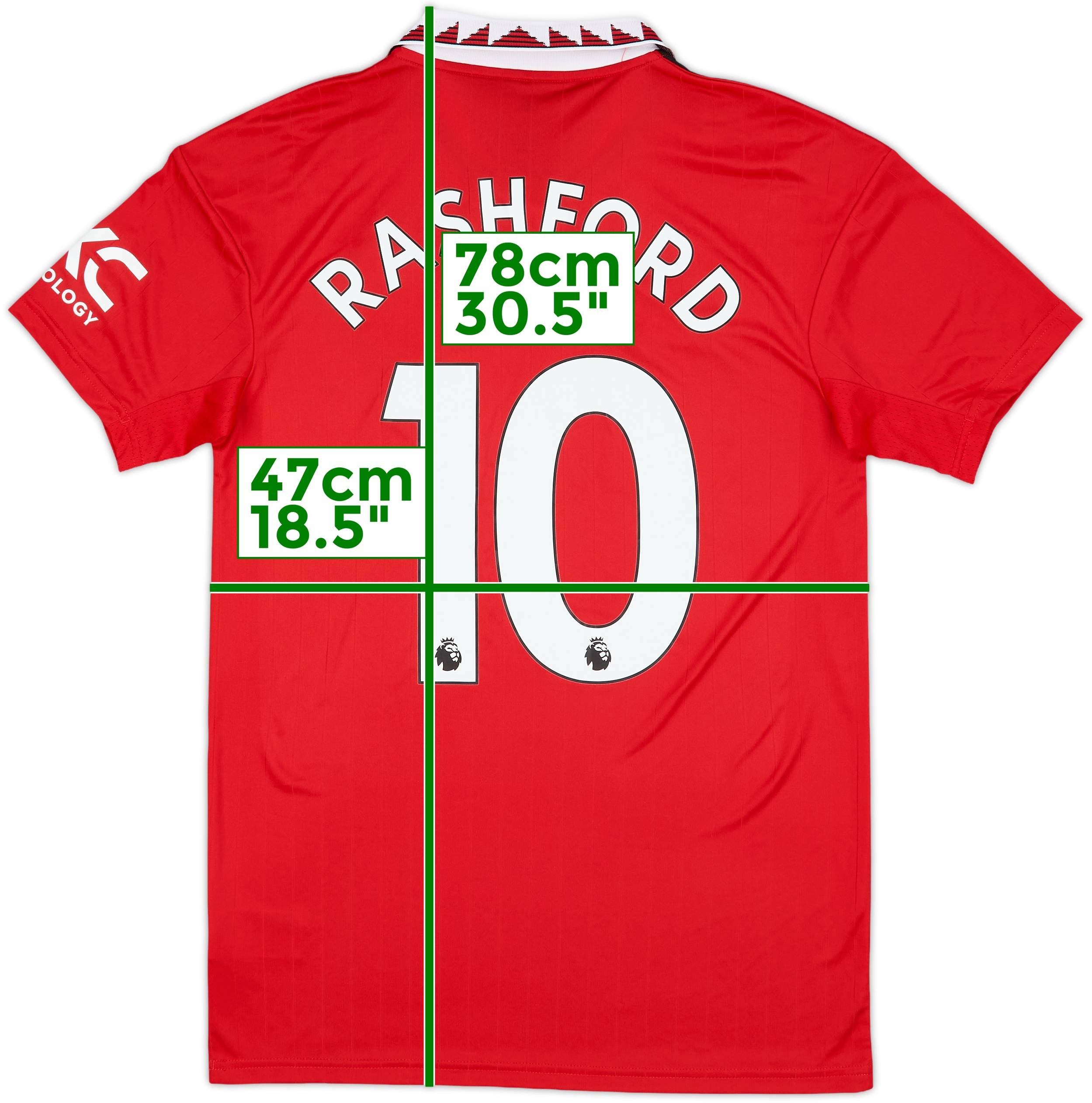 Manchester United Rashford 10 ユニフォーム 2022-23 Manchester United Home Shirt Rashford #10 (S)