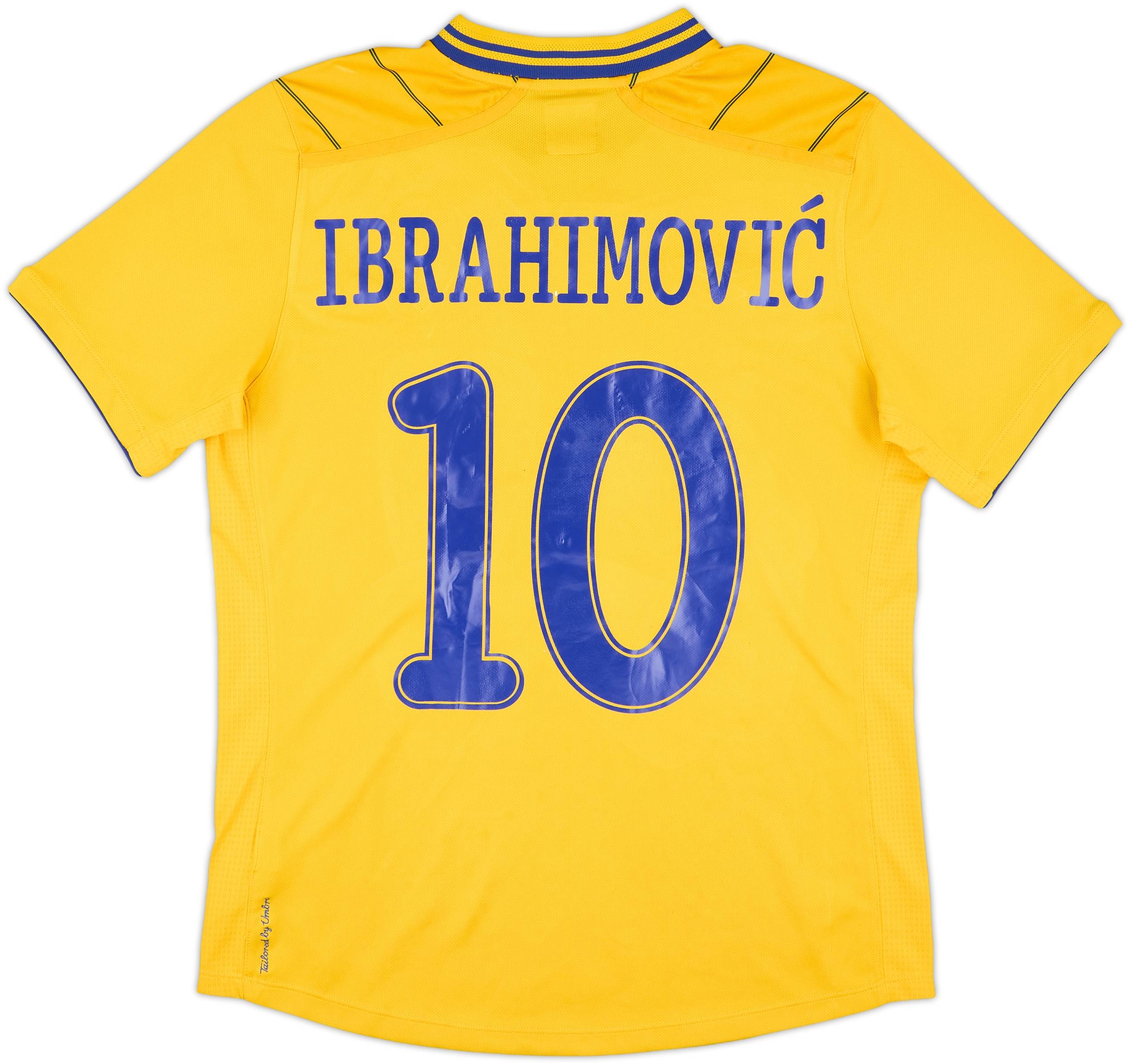 2012-13 Sweden Home Shirt Ibrahimovic #10 - 7/10 - (M)