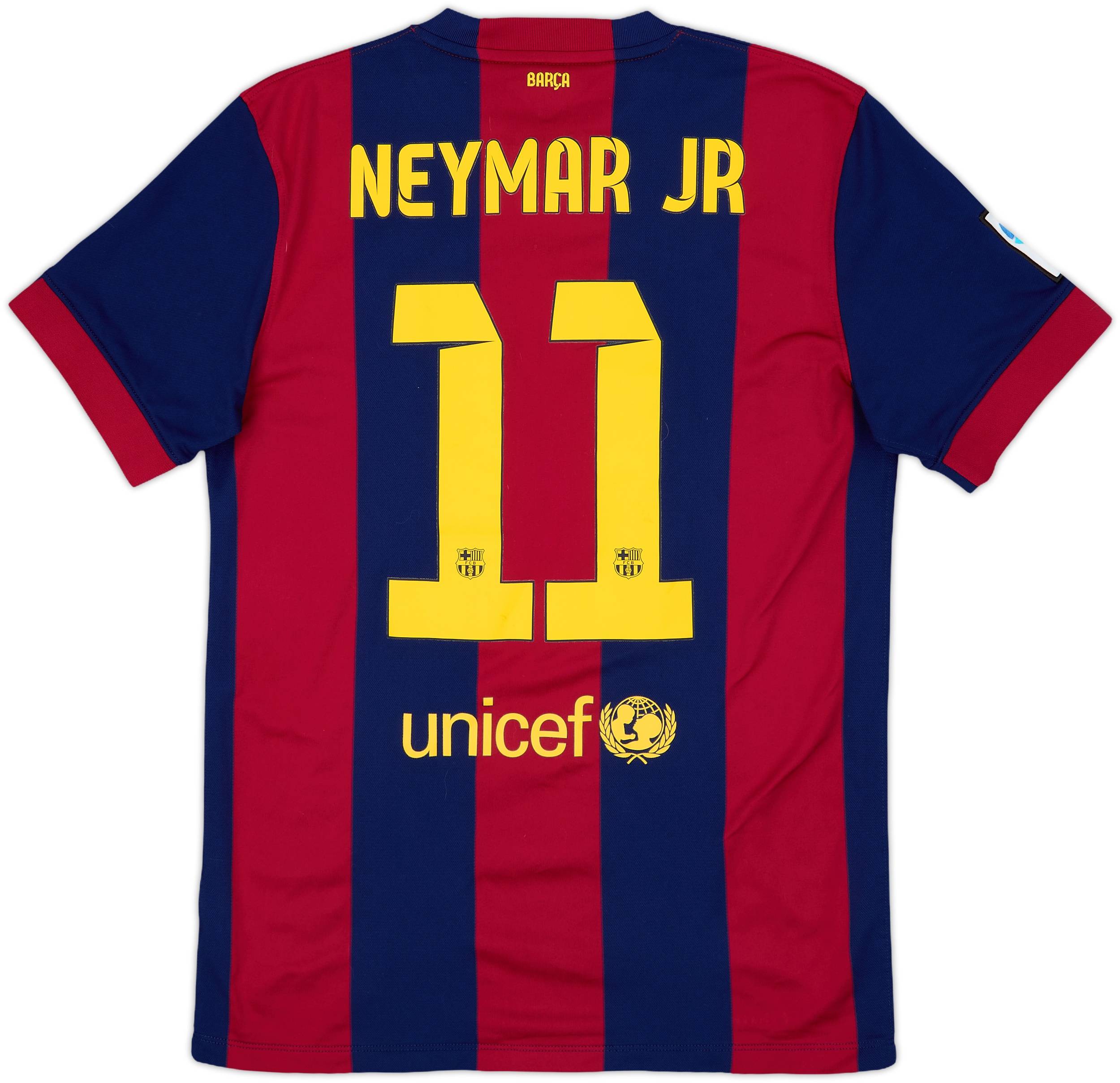 2014-15 Barcelona Home Shirt Neymar Jr #11 - 8/10 - (M)