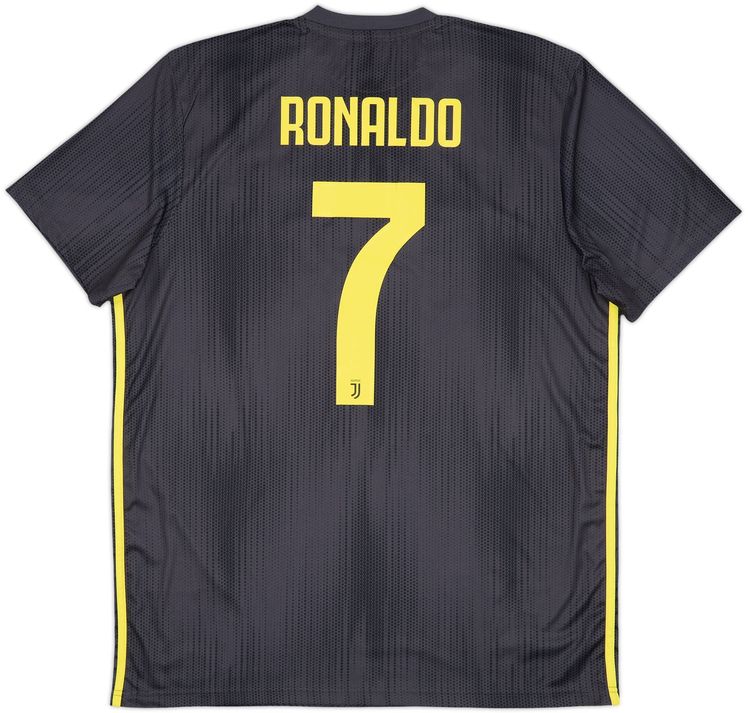 Juventus Ronaldo 7 ユニフォーム Lサイズ Ronaldo #7 Juventus Jersey 2018-2019 Home Retro Long Sleeve