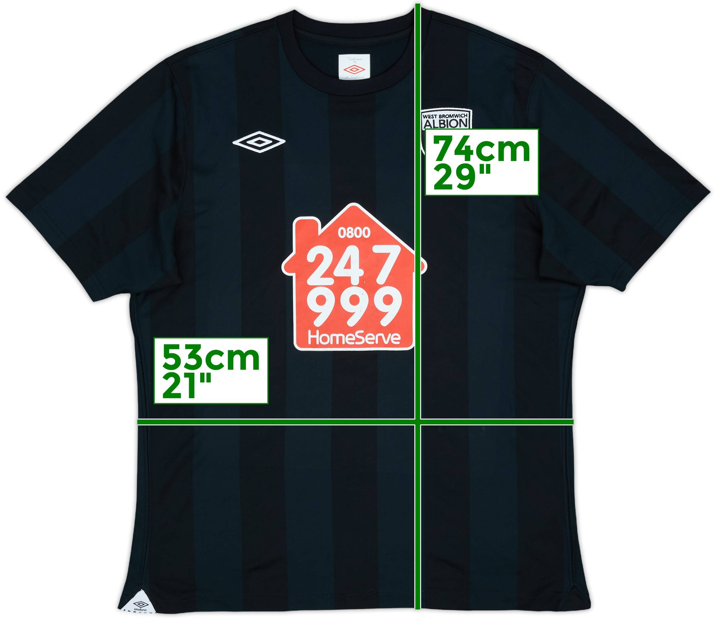 ウエスト ブロムウィッチ 10-11 オデムウィンギー　UMBRO ユニフォーム ウエスト ブロムウィッチ 10-11 オデムウィンギー UMBRO