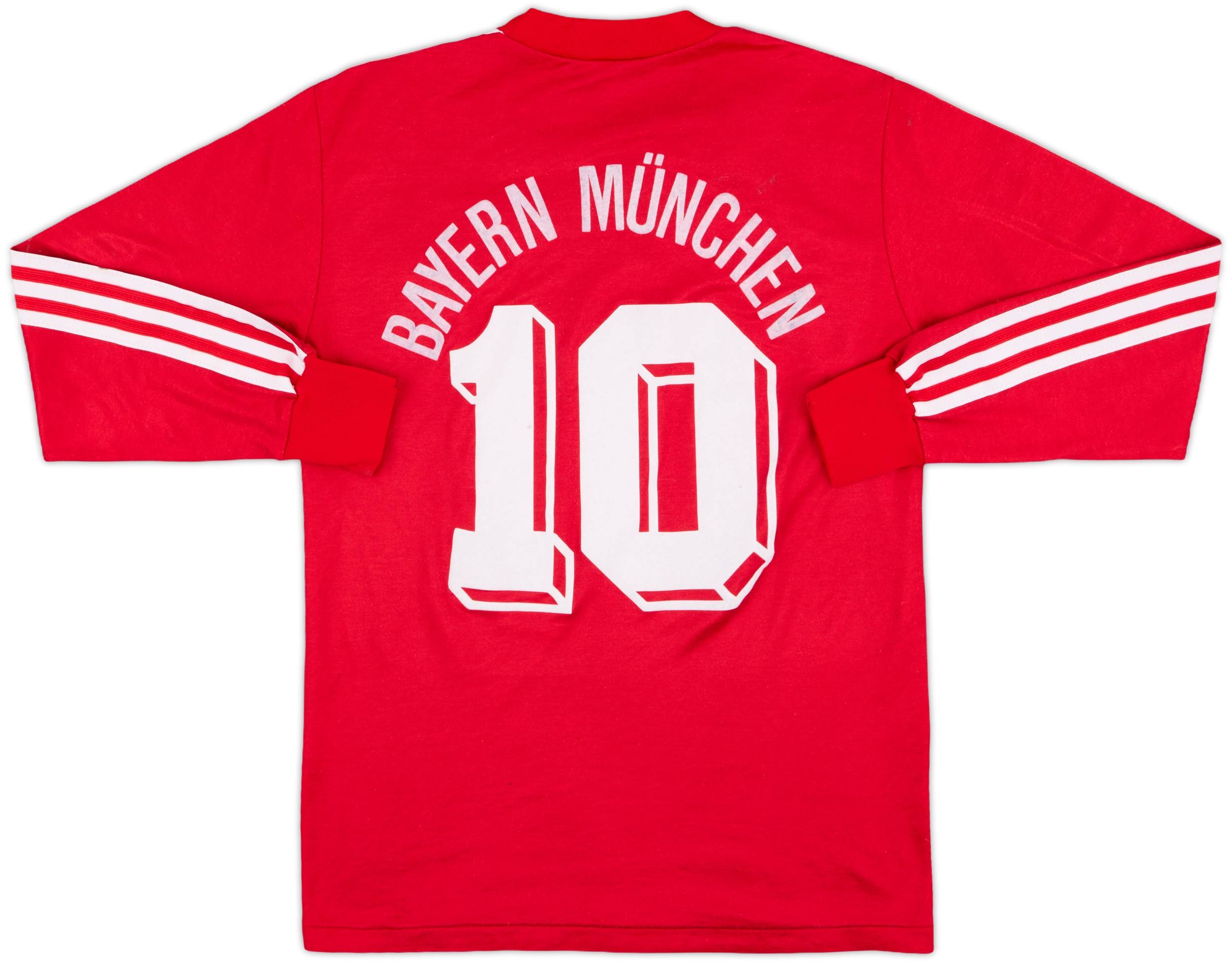 バイエルン 89/91 ホーム ユニフォーム Bayern S 1989-91 Bayern Munich Home L/S Shirt #10 - 5/10 - (S)