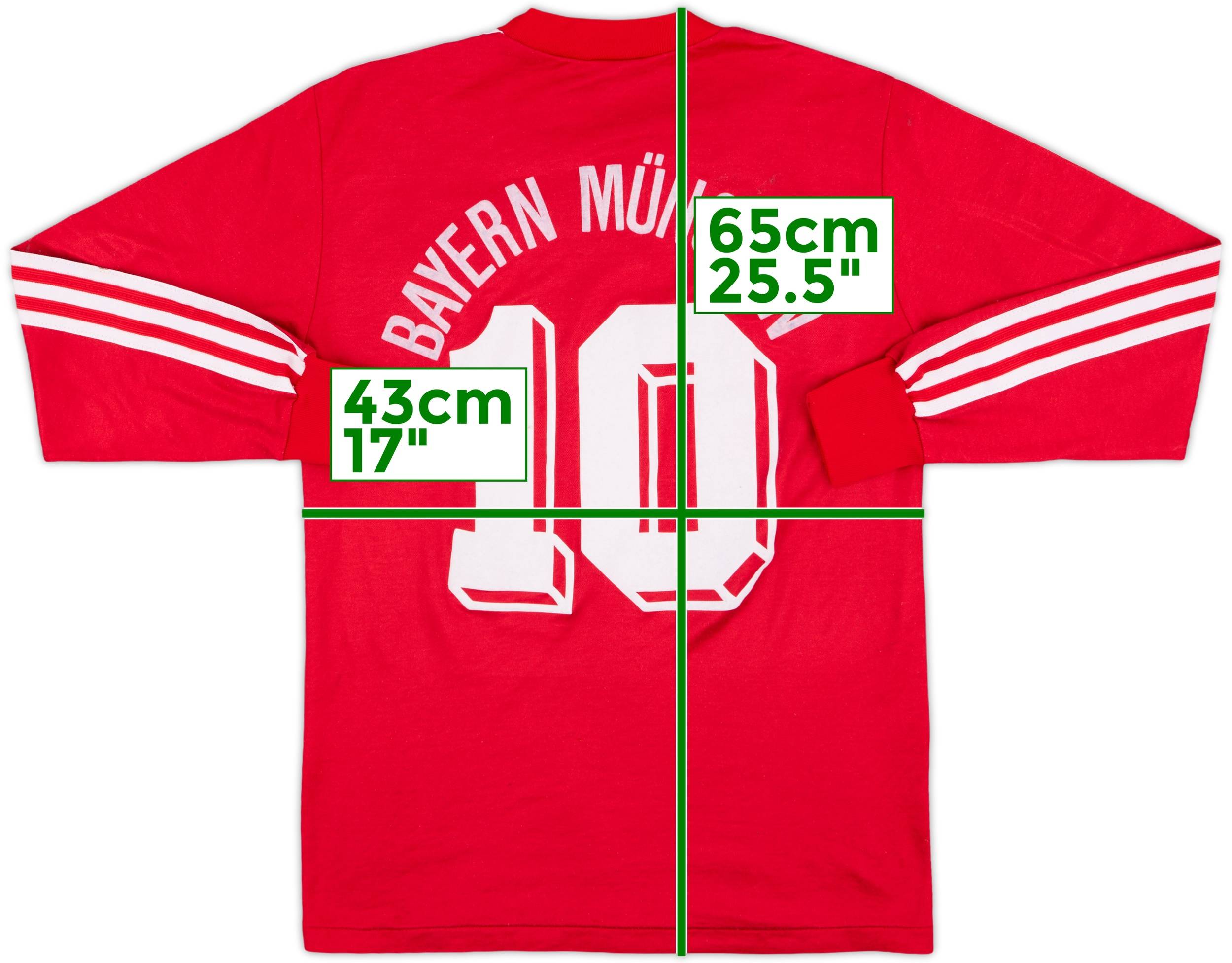 バイエルン 89/91 ホーム ユニフォーム Bayern S 1989-91 Bayern Munich Home L/S Shirt #10 - 5/10 - (S)