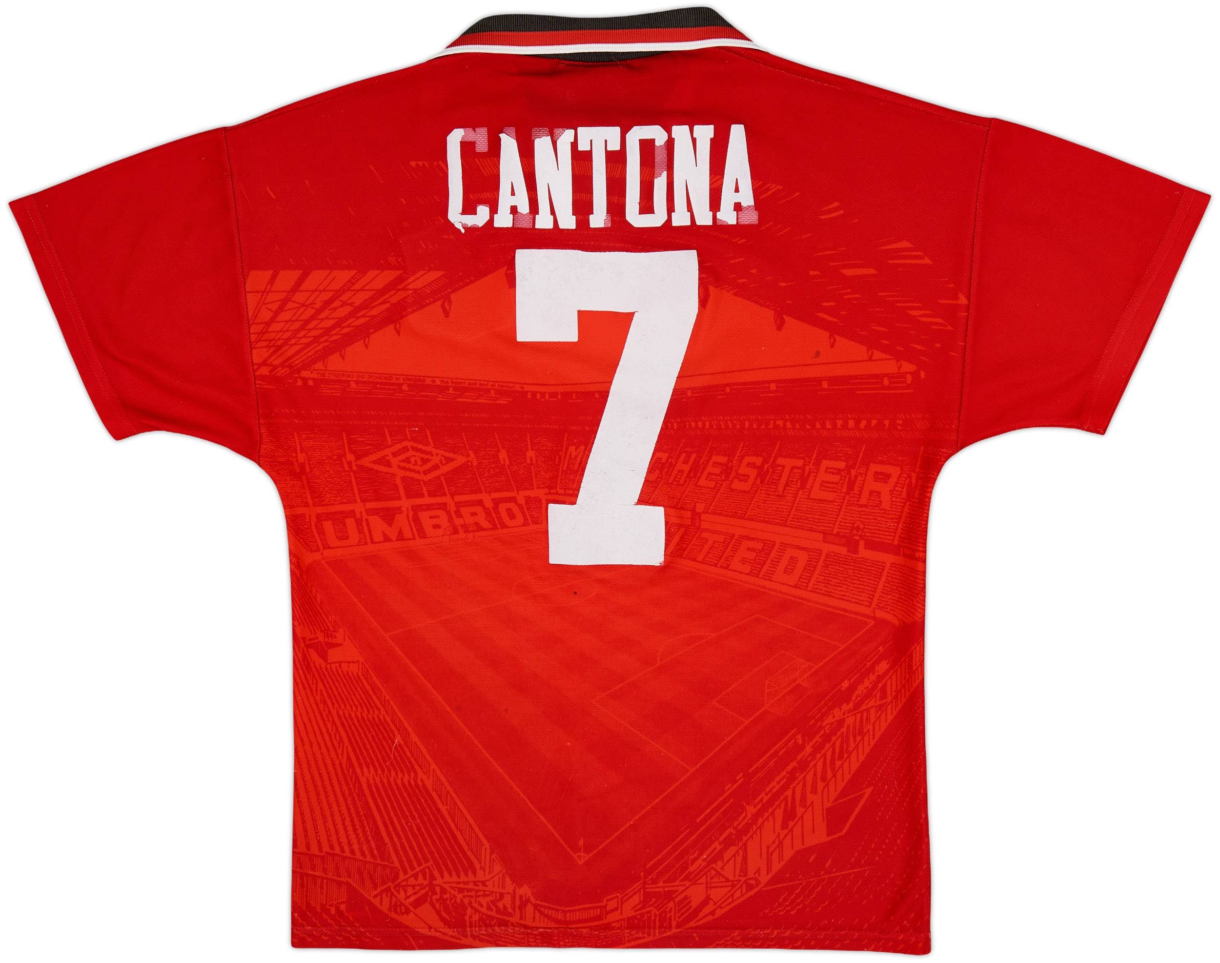【美品】マンチェスターU/94-96/H #7 カントナ 1994-96 Manchester United Home Shirt Cantona #7 - 4/10 - (M)