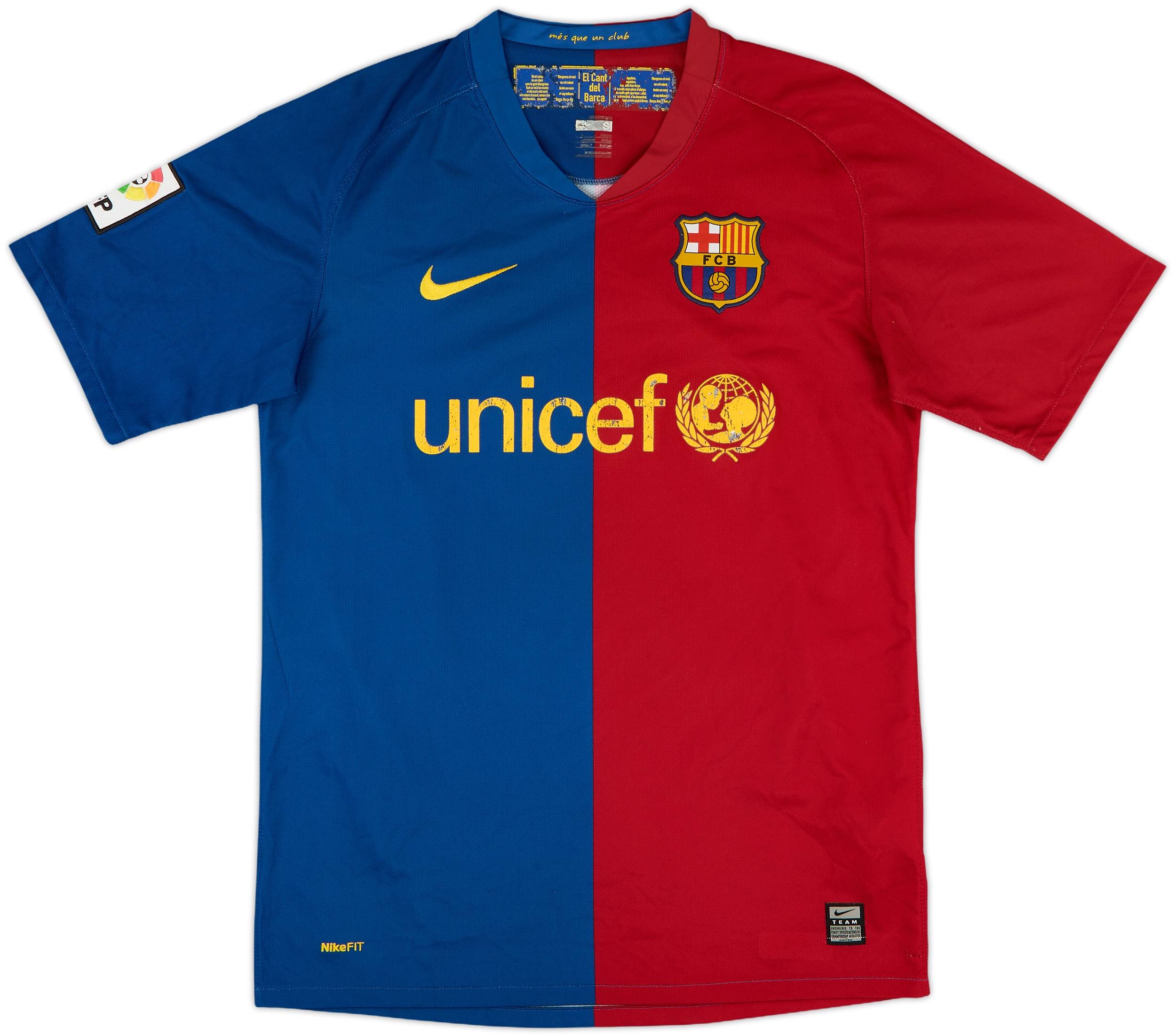 2008-09 Barcelona Home Shirt A.Iniesta #8 - 6/10 - (S)