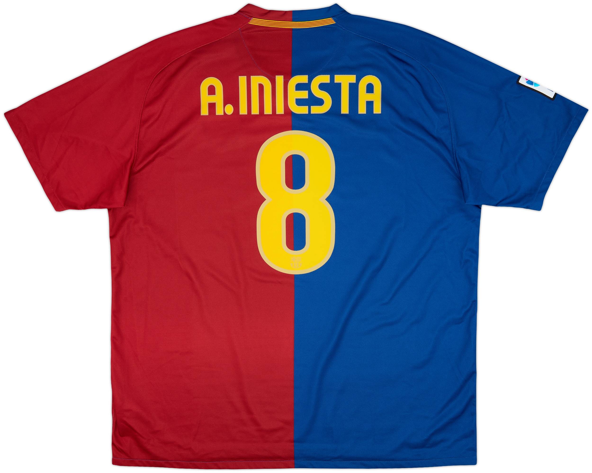 2008-09 Barcelona Home Shirt A.Iniesta #8 - 10/10 - (XXL)
