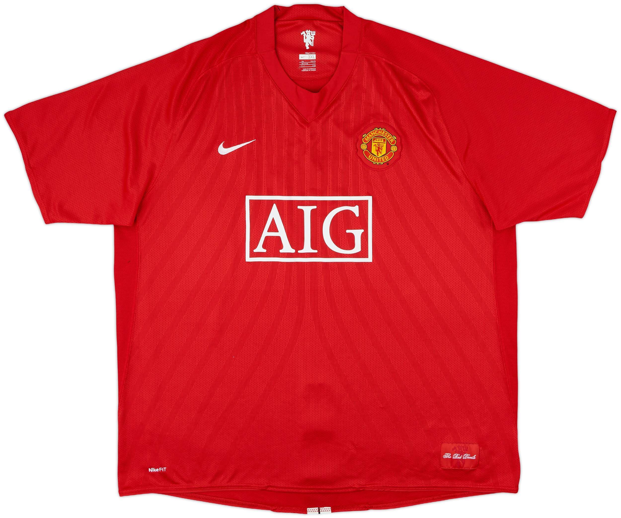 2007-09 Manchester United Home Shirt Ronaldo #7 - 8/10 - (3XL)