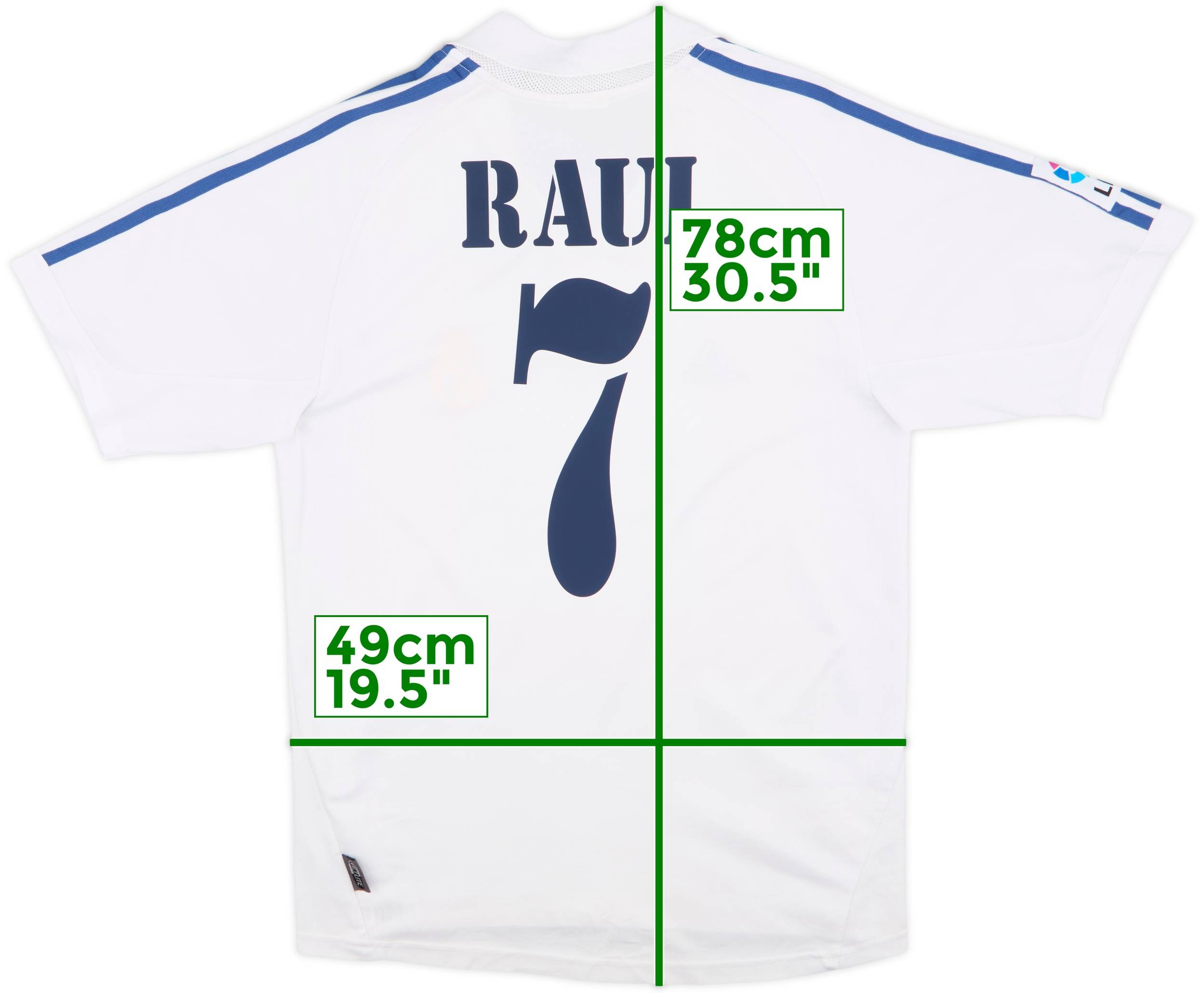 2001 Real Madrid Home Shirt Raul #7 - 6/10 - (S)