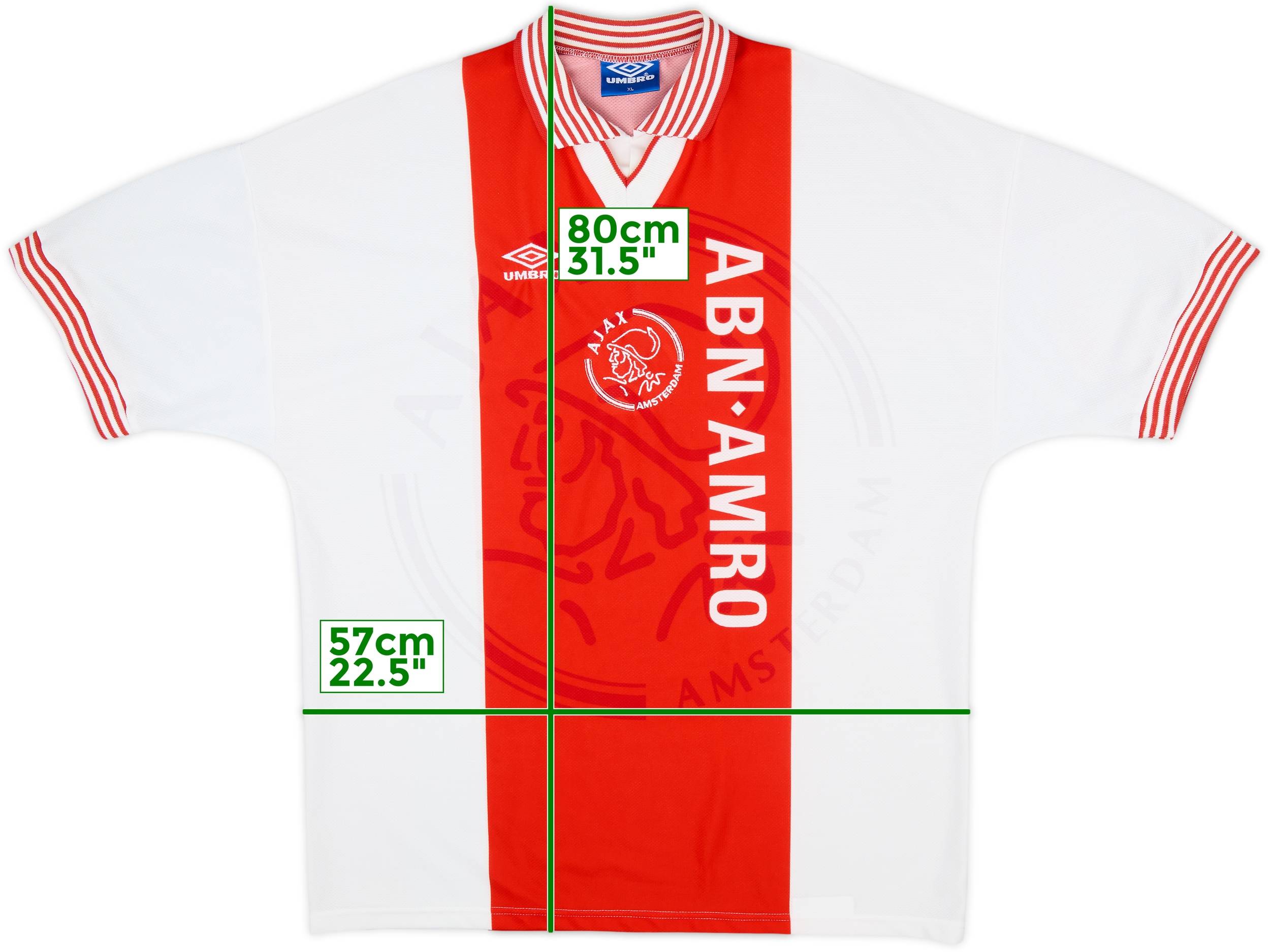 UMBRO アンブロ　95/96 AJAX アヤックス　ホームユニフォーム　M Ajax amsterdam 95/96 Umbro Home Jersey size XL | eBay