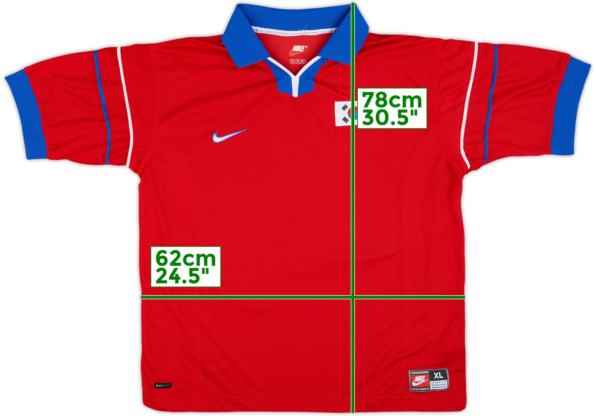 1998-01 South Korea Home Shirt - 9/10 - (XL)