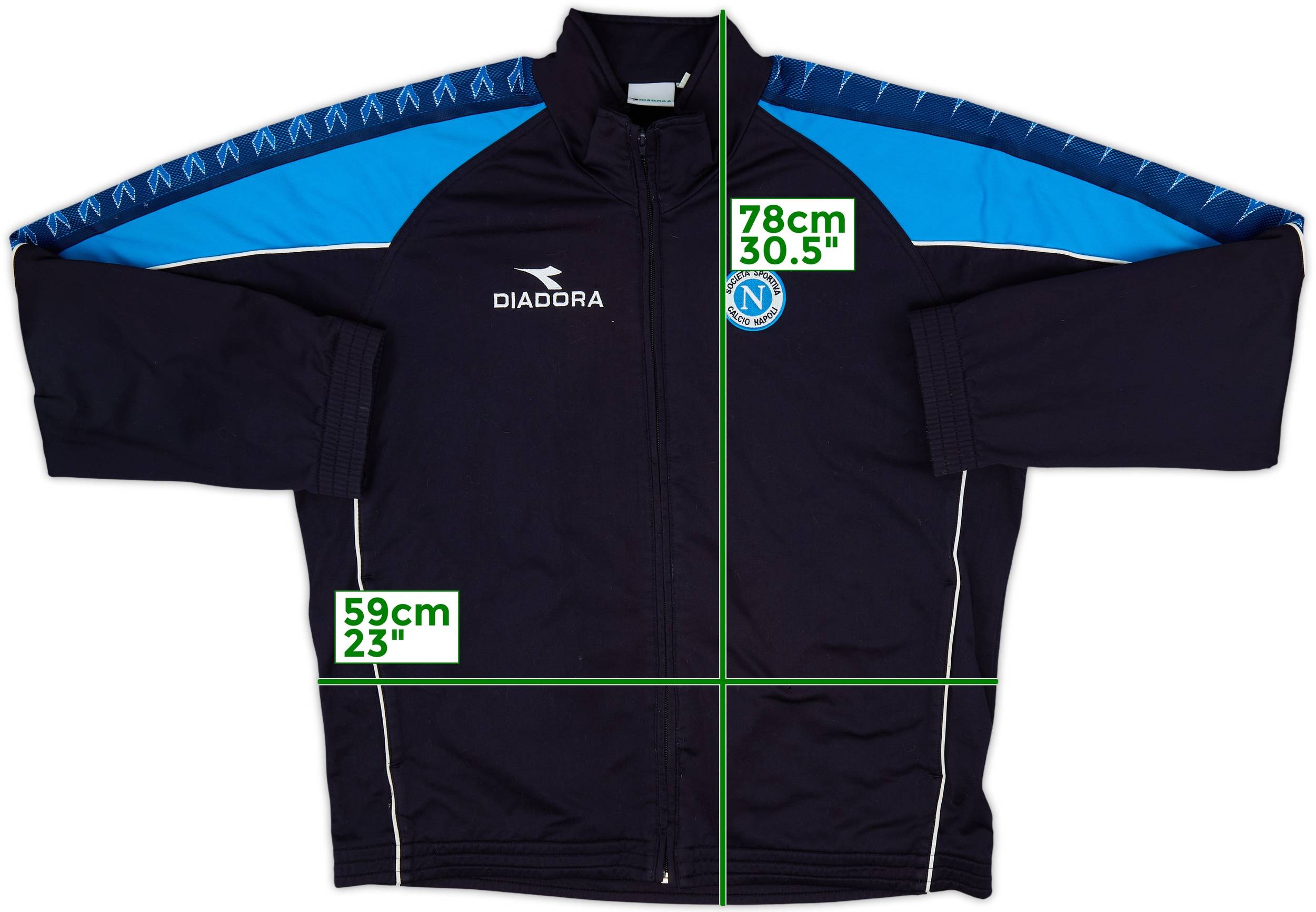 2000-01 Napoli Diadora Track Jacket - 7/10 - (L)