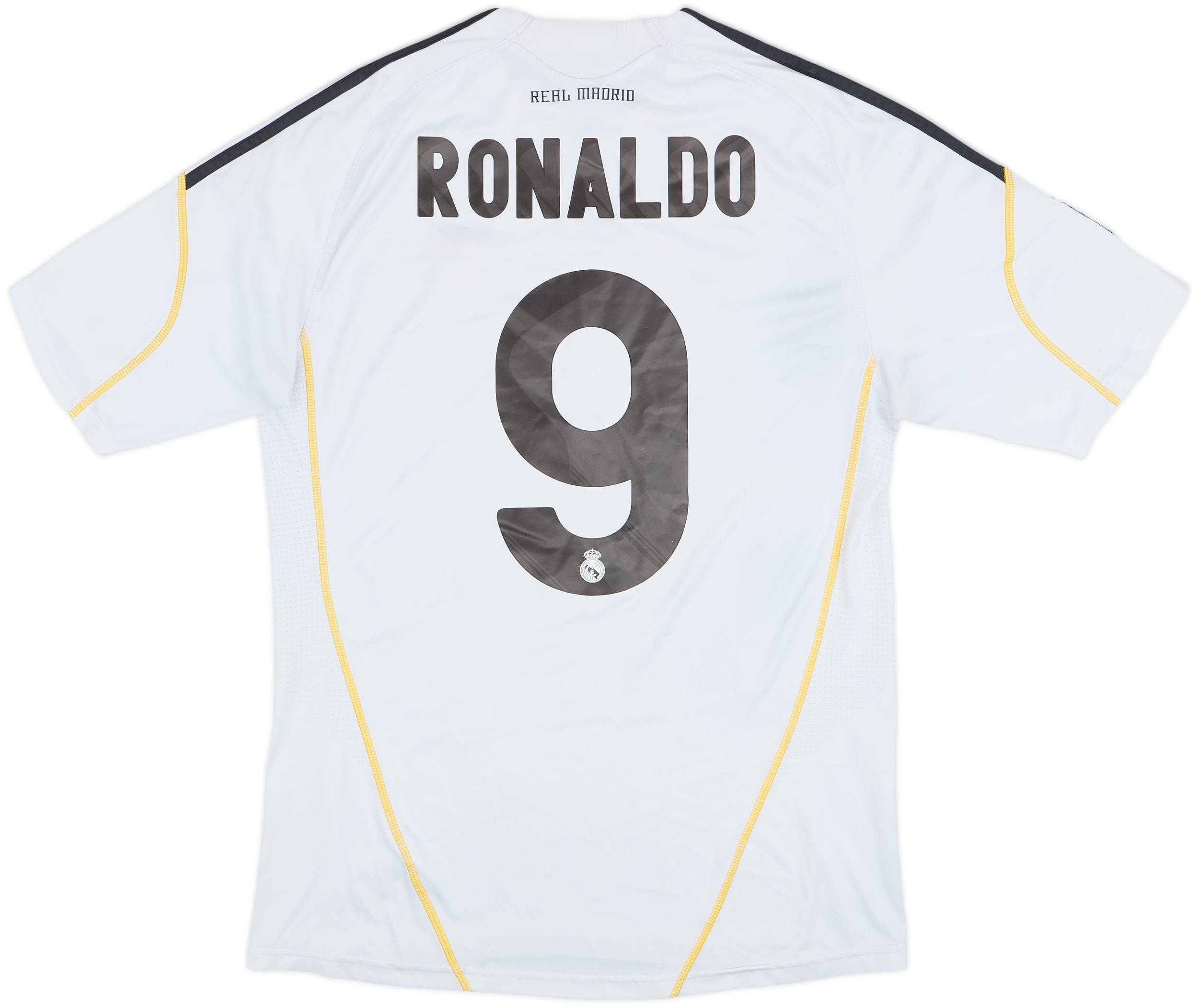 2009-10 Real Madrid Home Shirt Ronaldo #9 - 7/10 - (M)