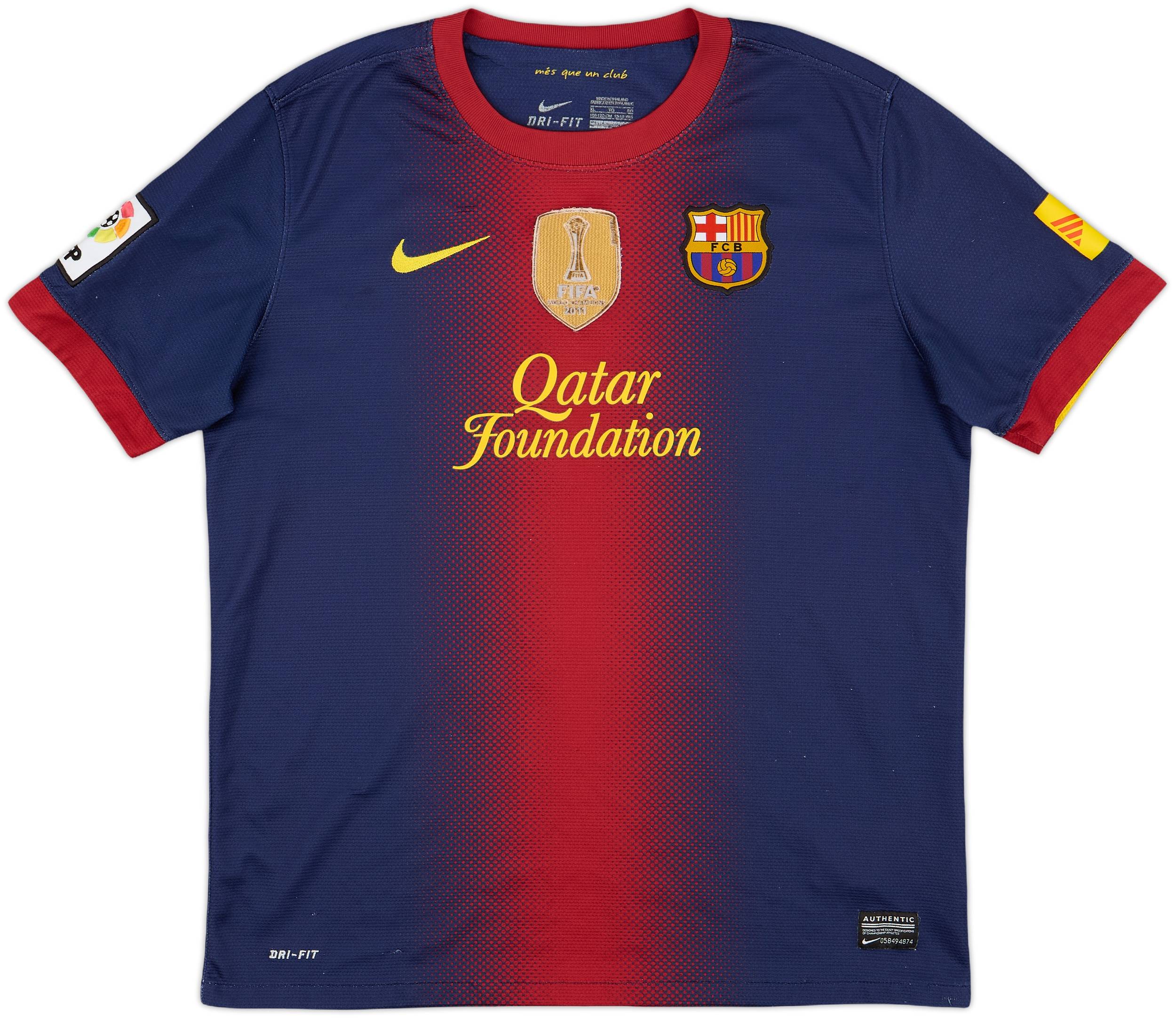 FC Barcelona A. INIESTA 8番シャツ 2009-10 Barcelona Home Shirt A.Iniesta #8 - 10/10 - (XL)
