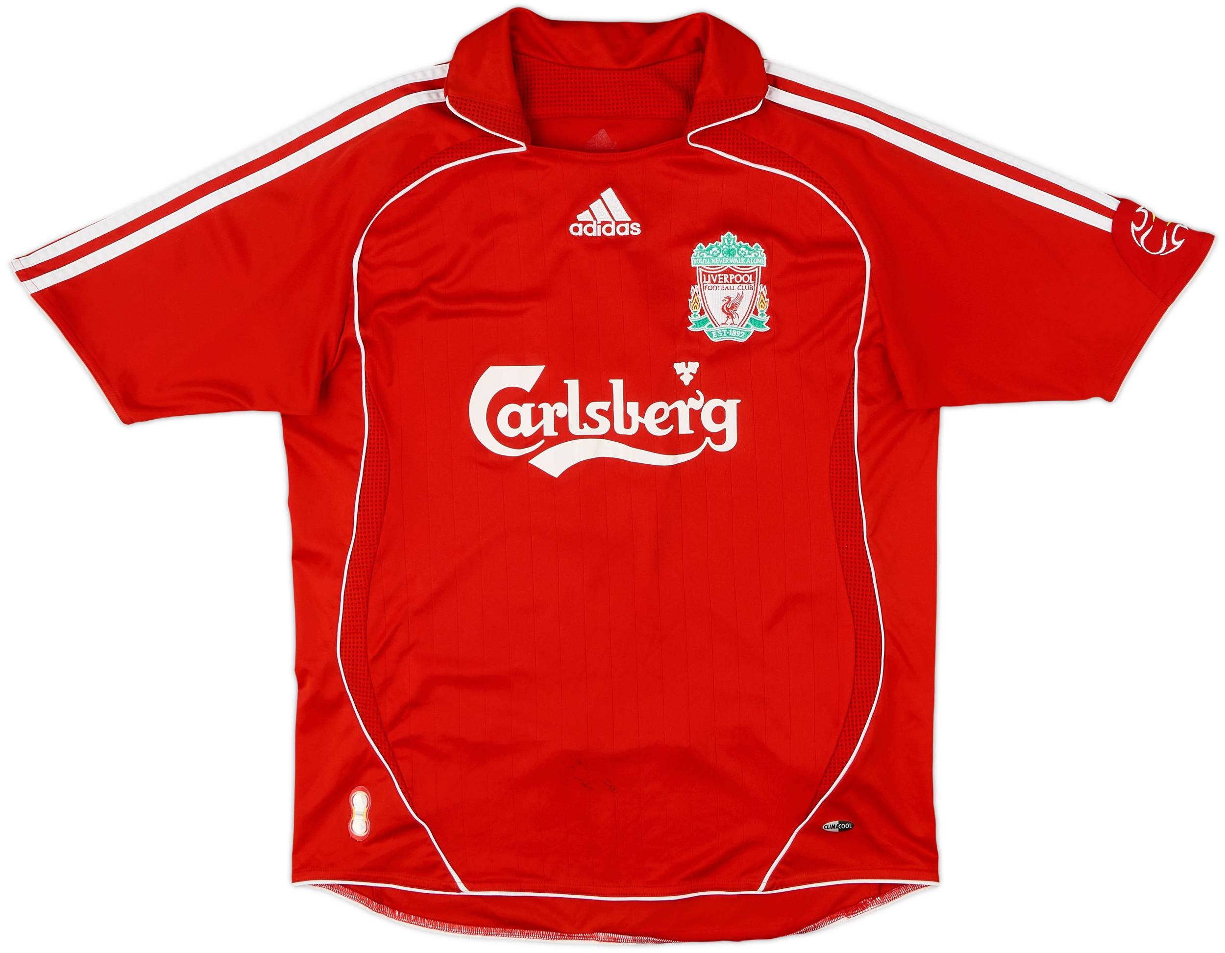 08-09★Liverpool★adidas★サッカーユニフォーム★Torres 2006-08 Liverpool Home Shirt Torres #9 - 5/10 - (XL.Boys)
