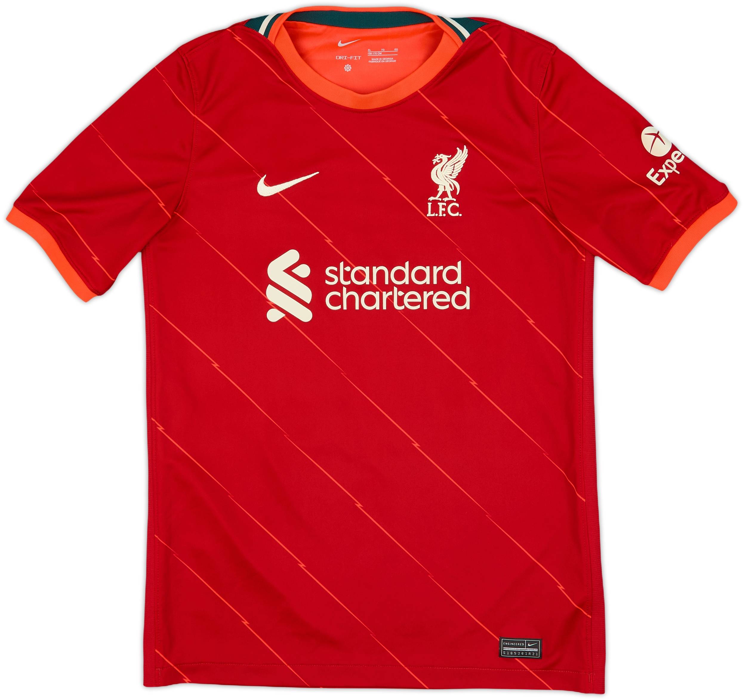 2021-22 Liverpool Home Shirt M.Salah #11 - 9/10 - (XL.Boys)