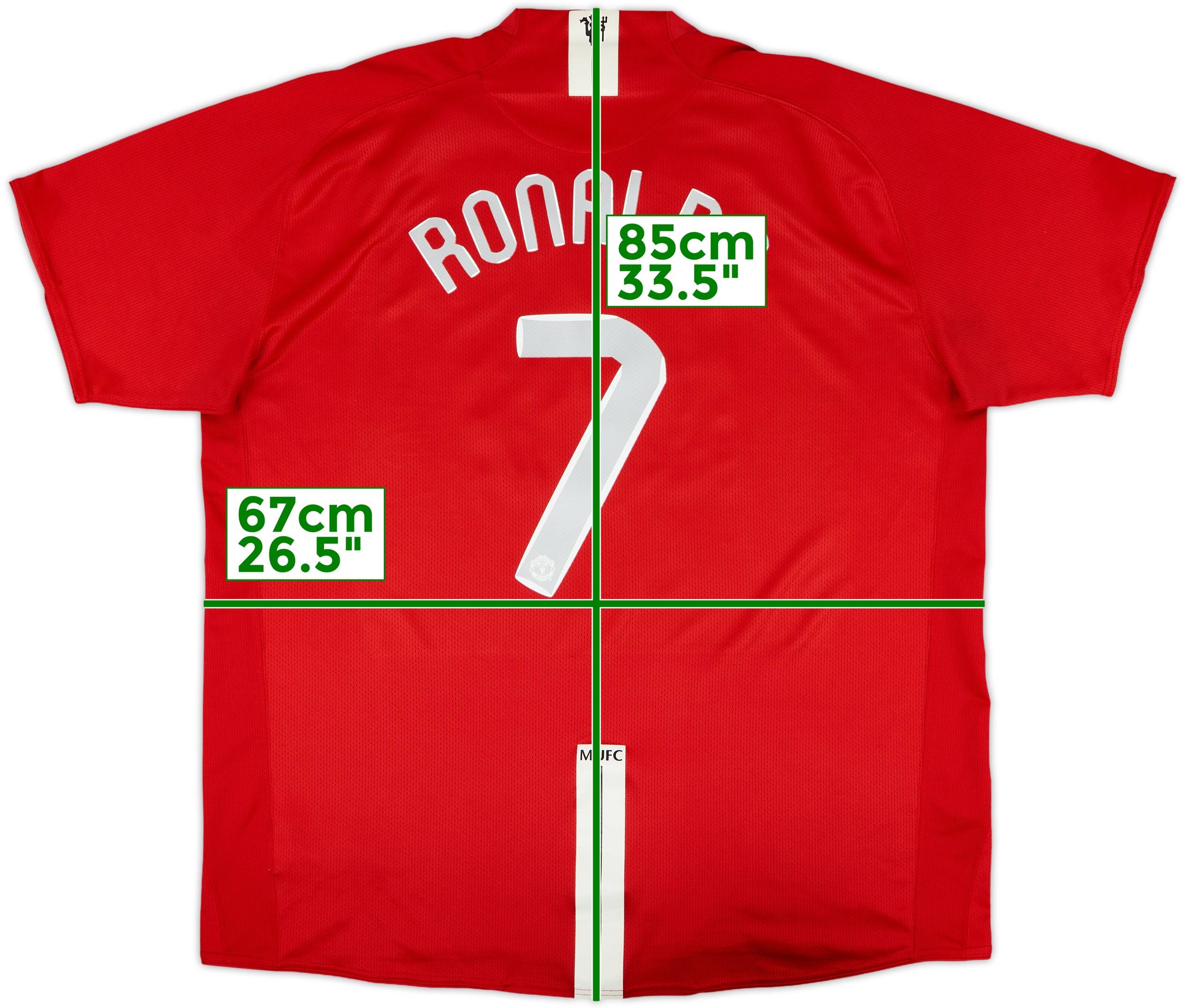 【正規品07-09 Manchester U C.Ronaldo #7】 MANCHESTER UNITED 2007 2009 #7 RONALDO L/S FOOTBALL SHIRT