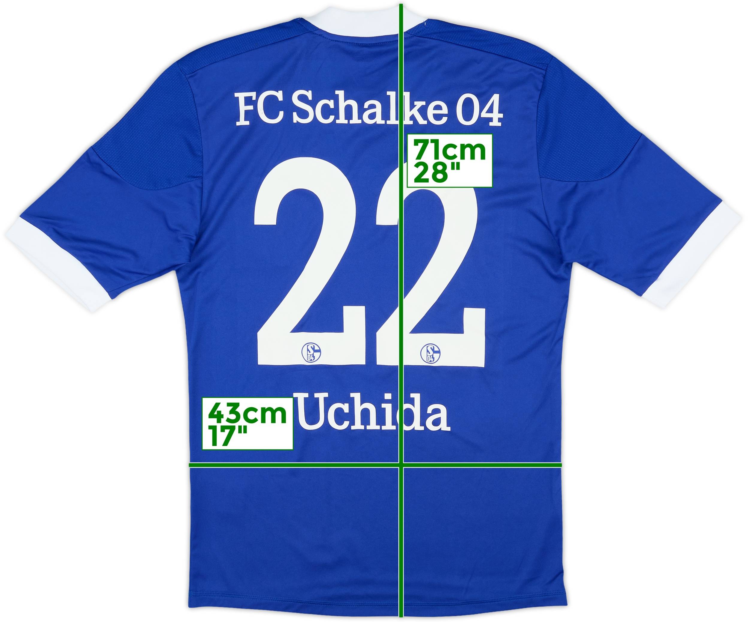 2012-14 Schalke Home Shirt Uchida #22 (S)