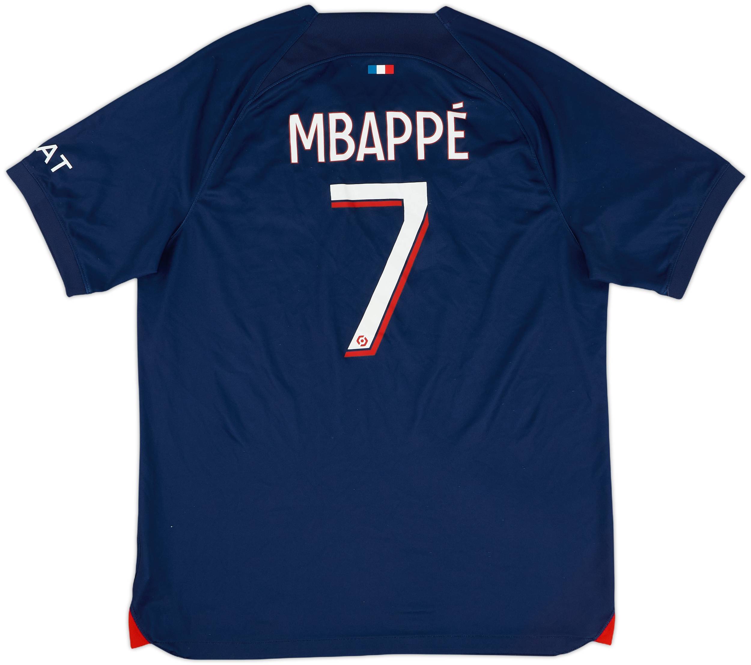 Paris Saint-Germain シャツ L 2023-24 Paris Saint-Germain Home Shirt Mbappe #7 - 9/10 - (L)