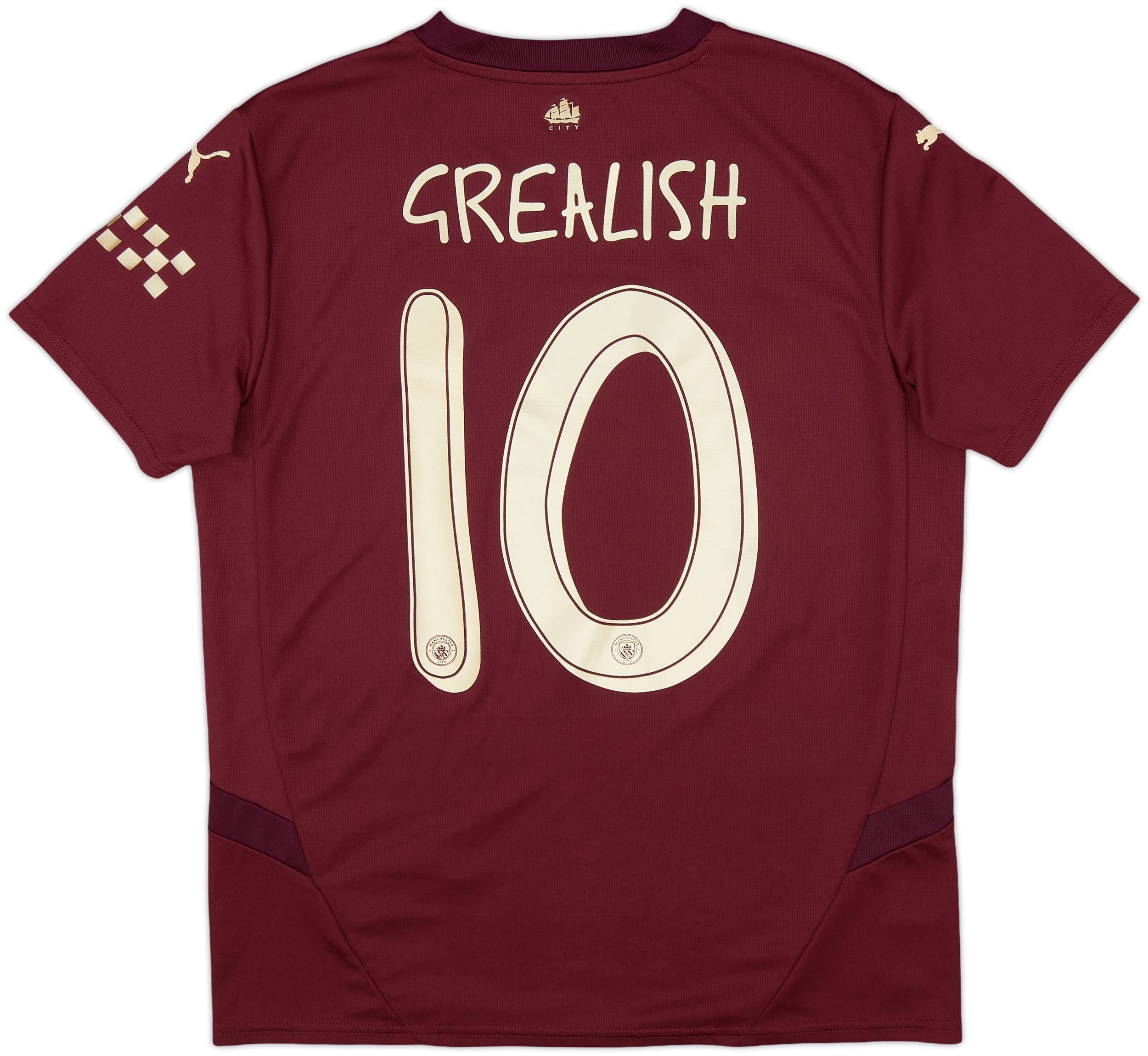 イングランド代表ユニフォーム　Grealish Puma Manchester City Jack Grealish Home Jersey w/ EPL + No