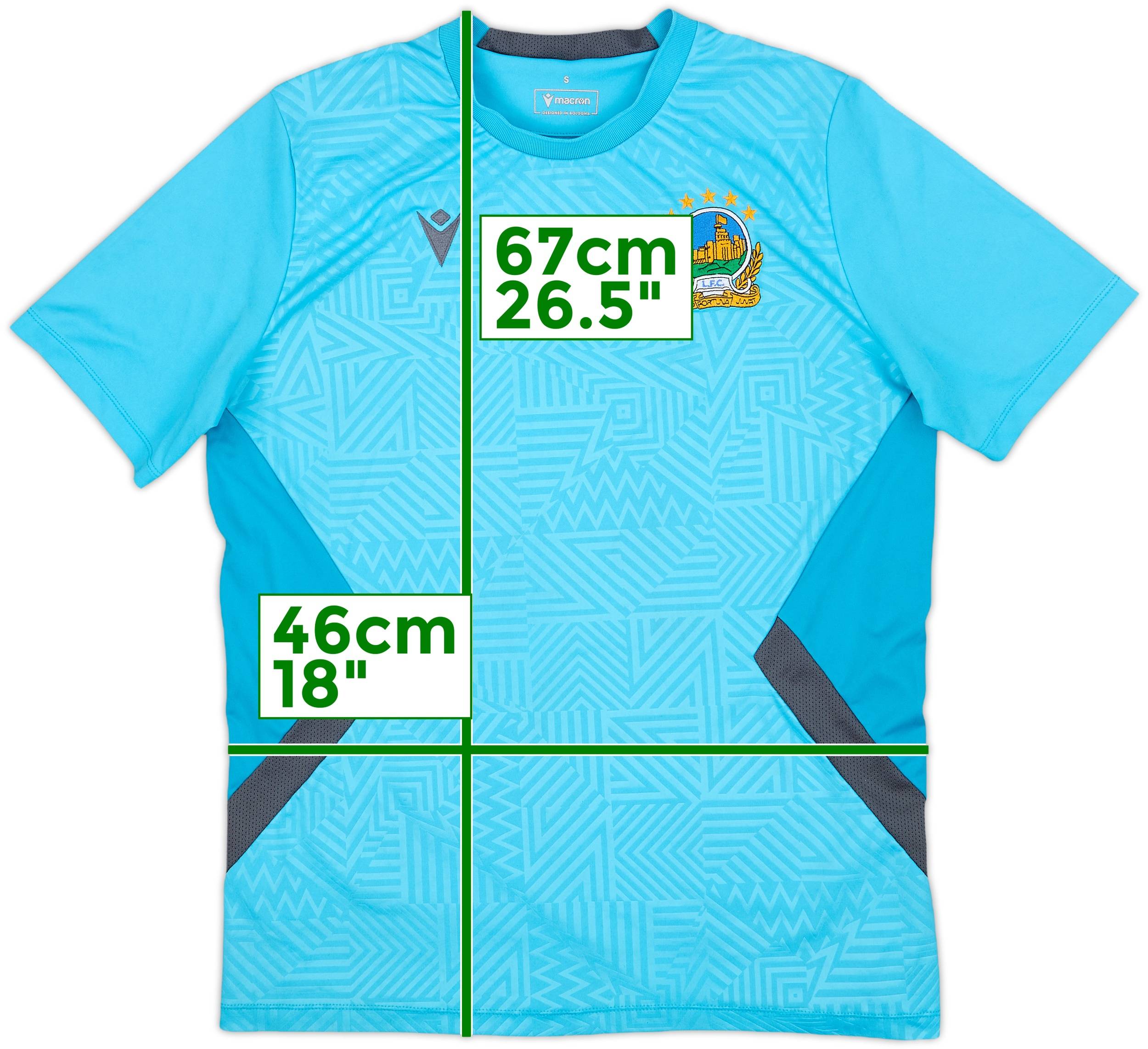 macron サッカーシャツ Lサイズ 新作 2023-24 Linfield Macron Training Shirt - 5/10 - (S)