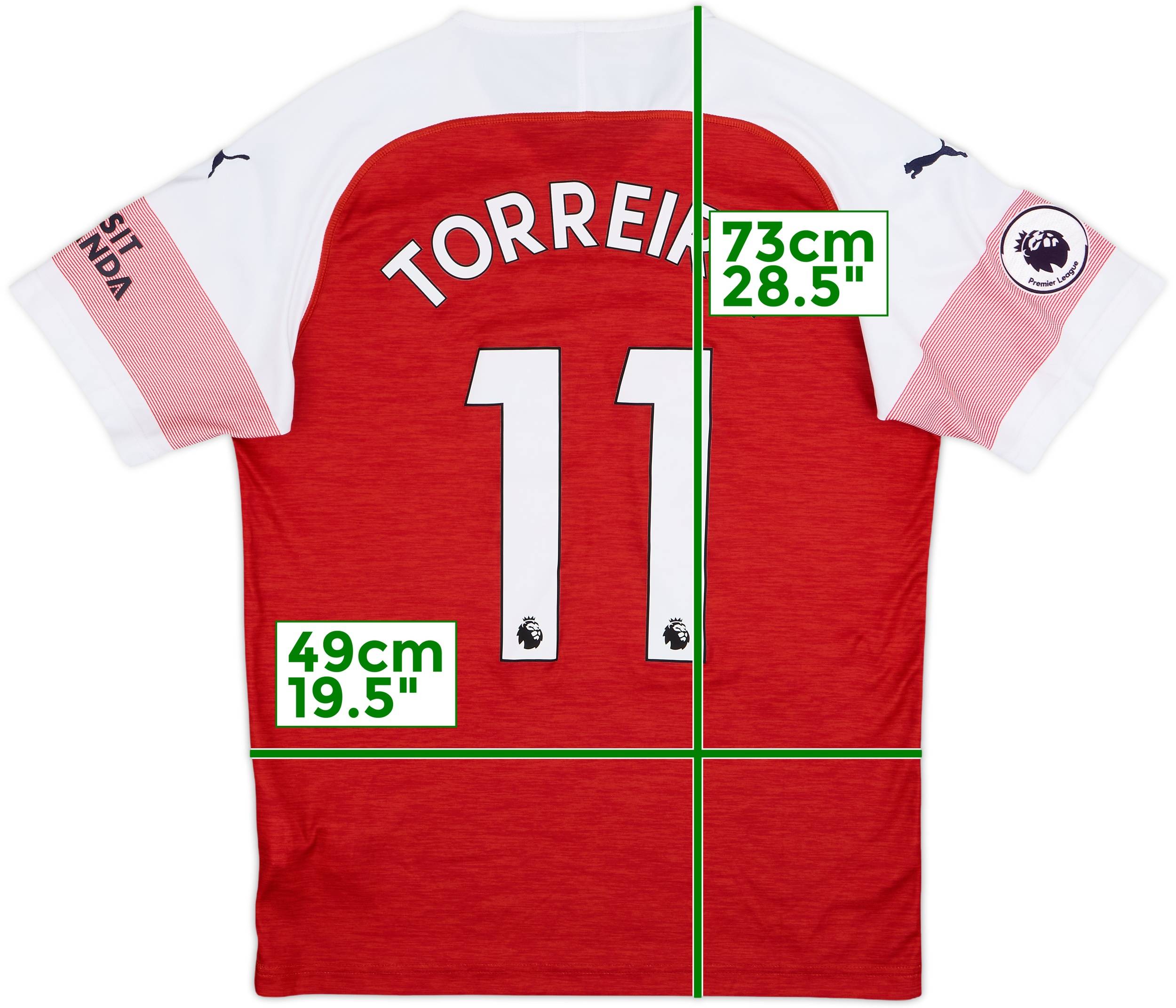 2018-19 Arsenal Home Shirt Torreira #11 9/10 (M)